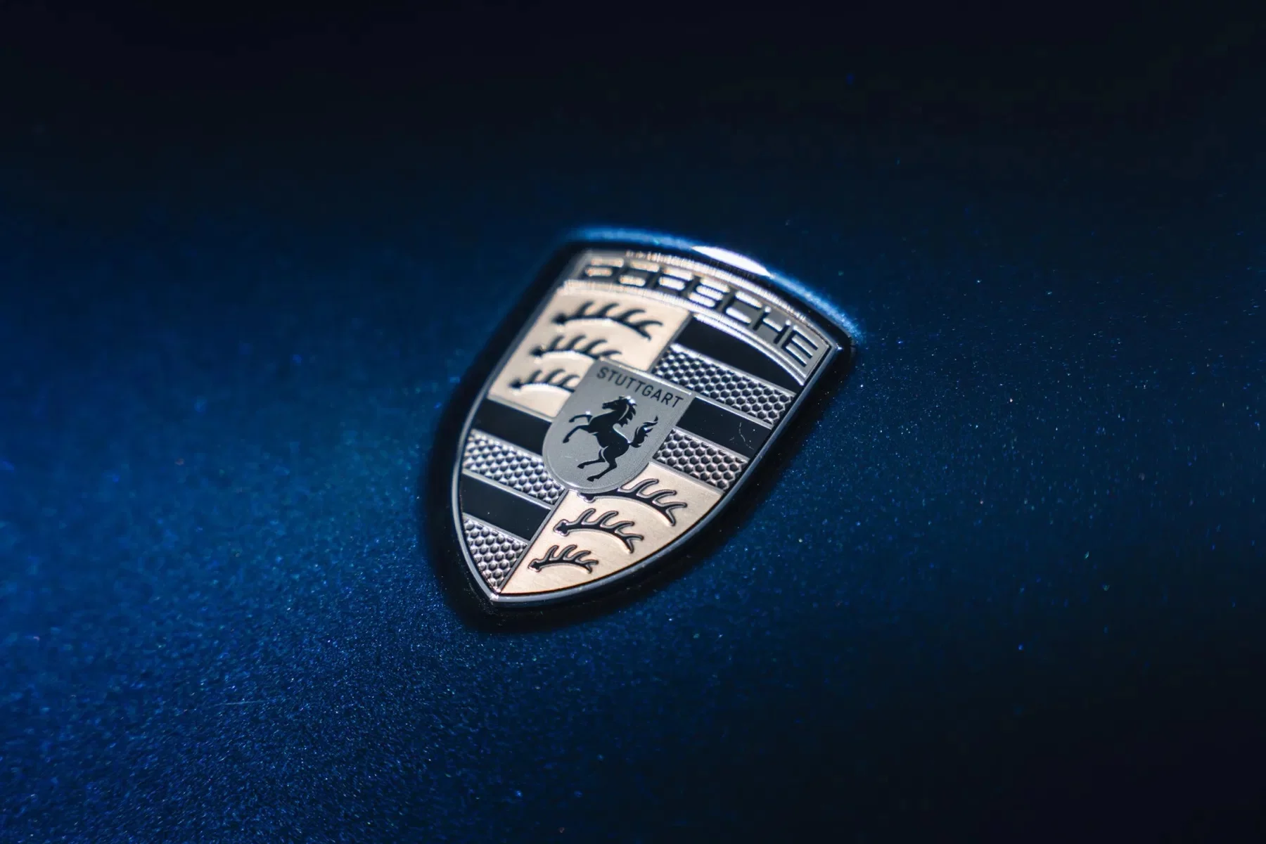 Dark Blue Metallic Porsche 911 Turbo