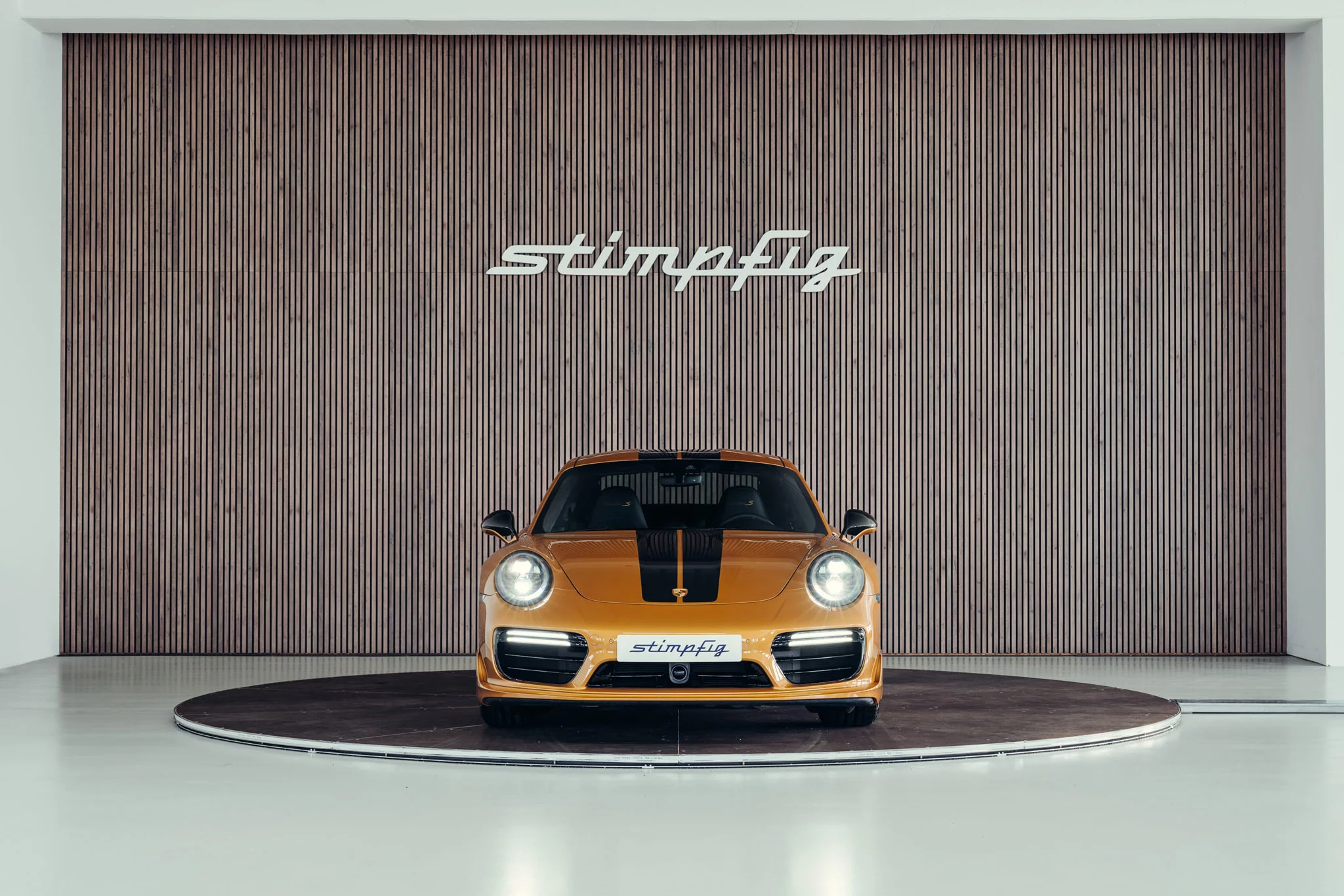 Golden Yellow Metallic Porsche 911 Turbo