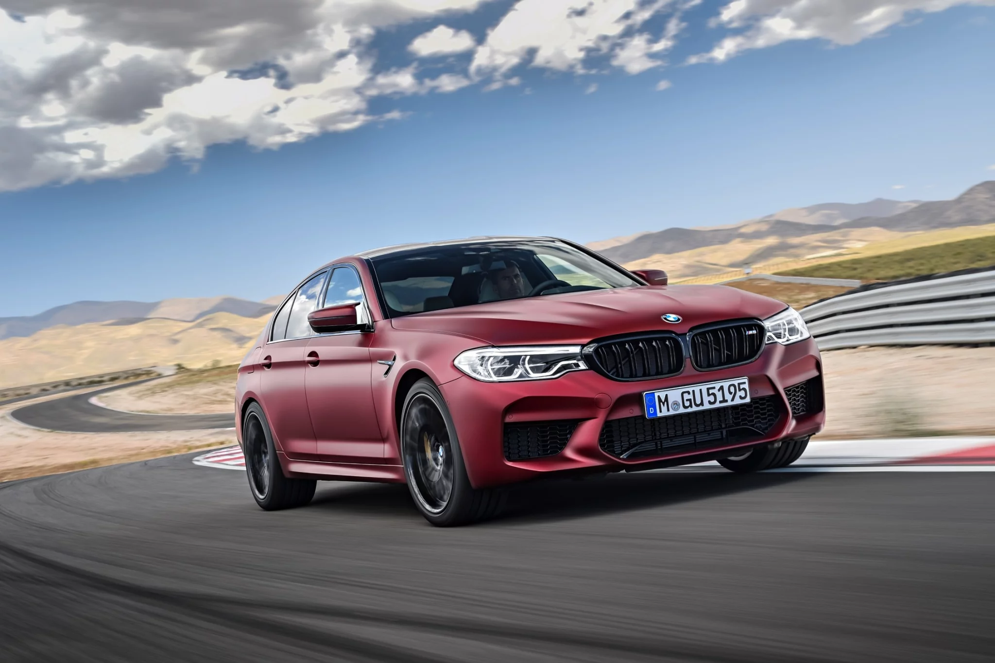 Frozen Dark Red BMW M5
