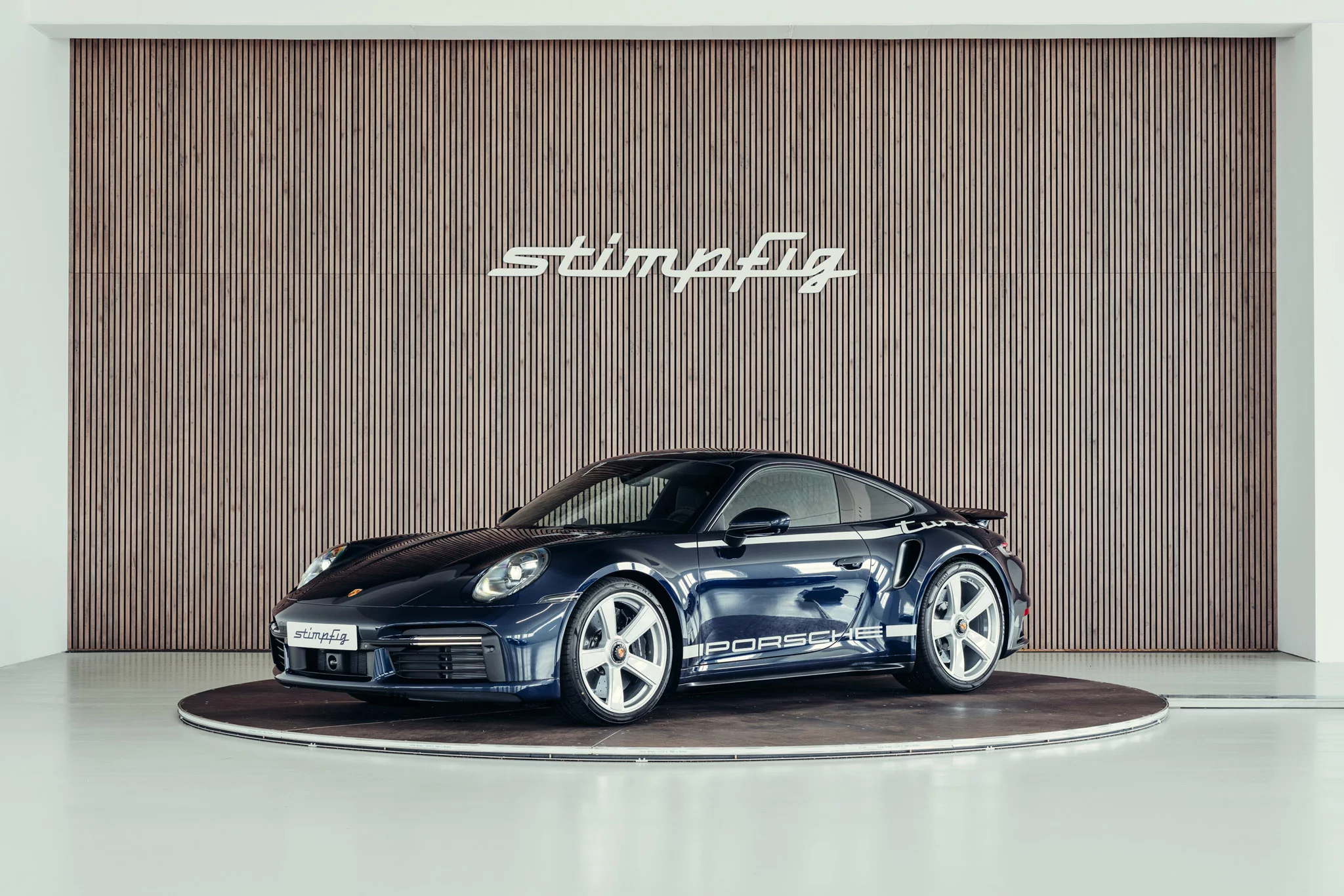 Ocean Blue Metallic Porsche 911 Turbo