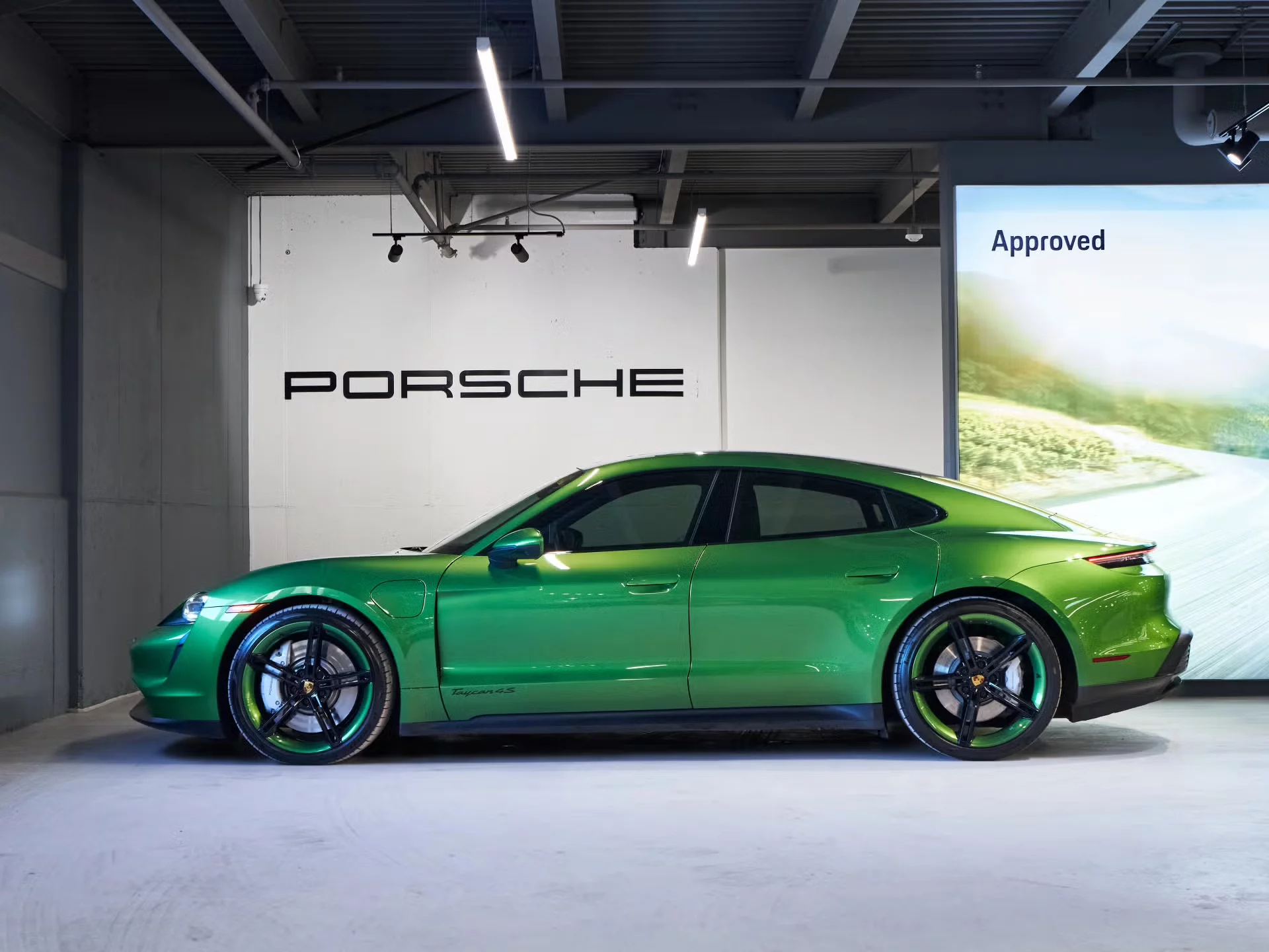 Mamba Green Porsche Taycan