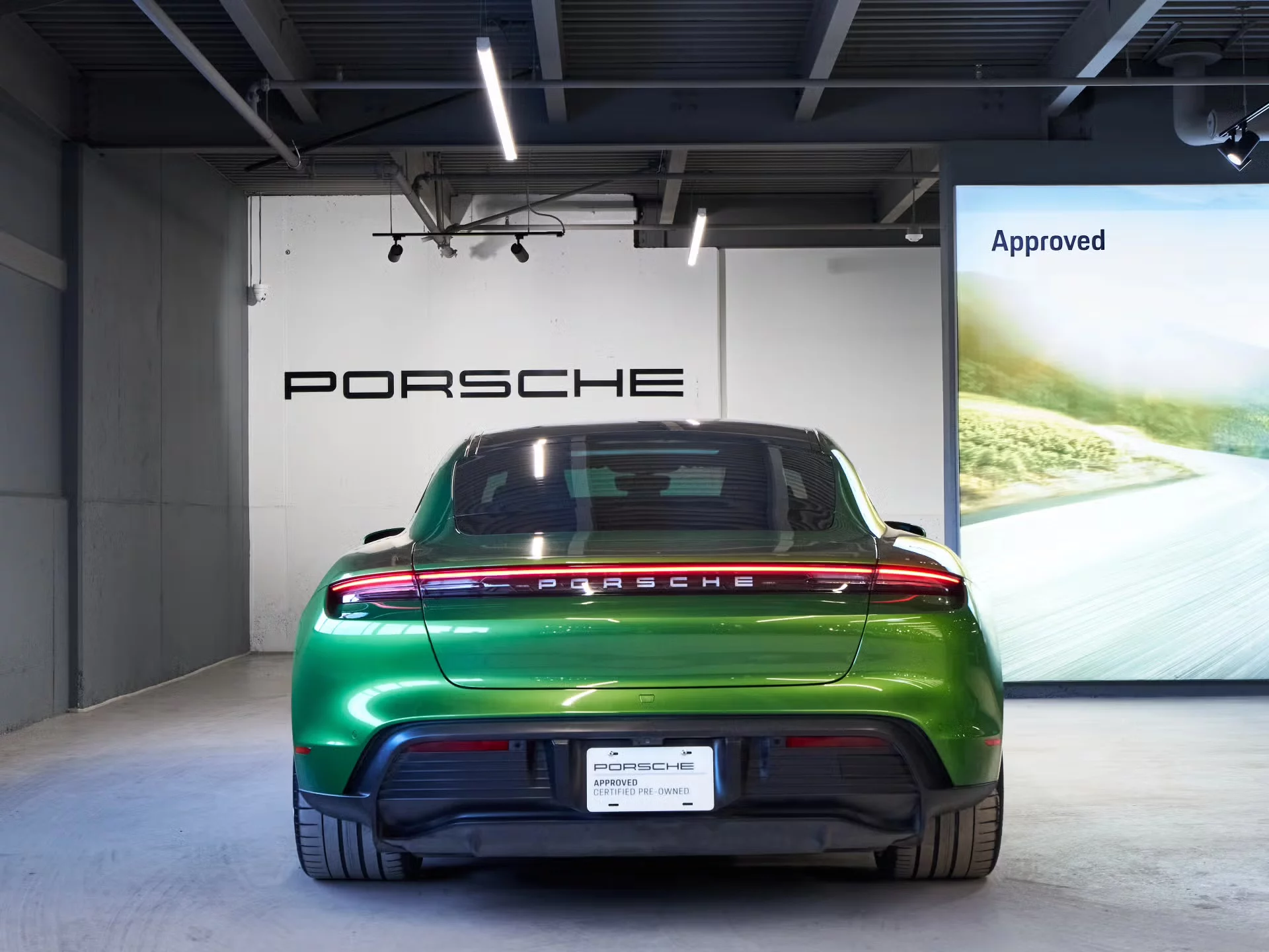 Mamba Green Porsche Taycan