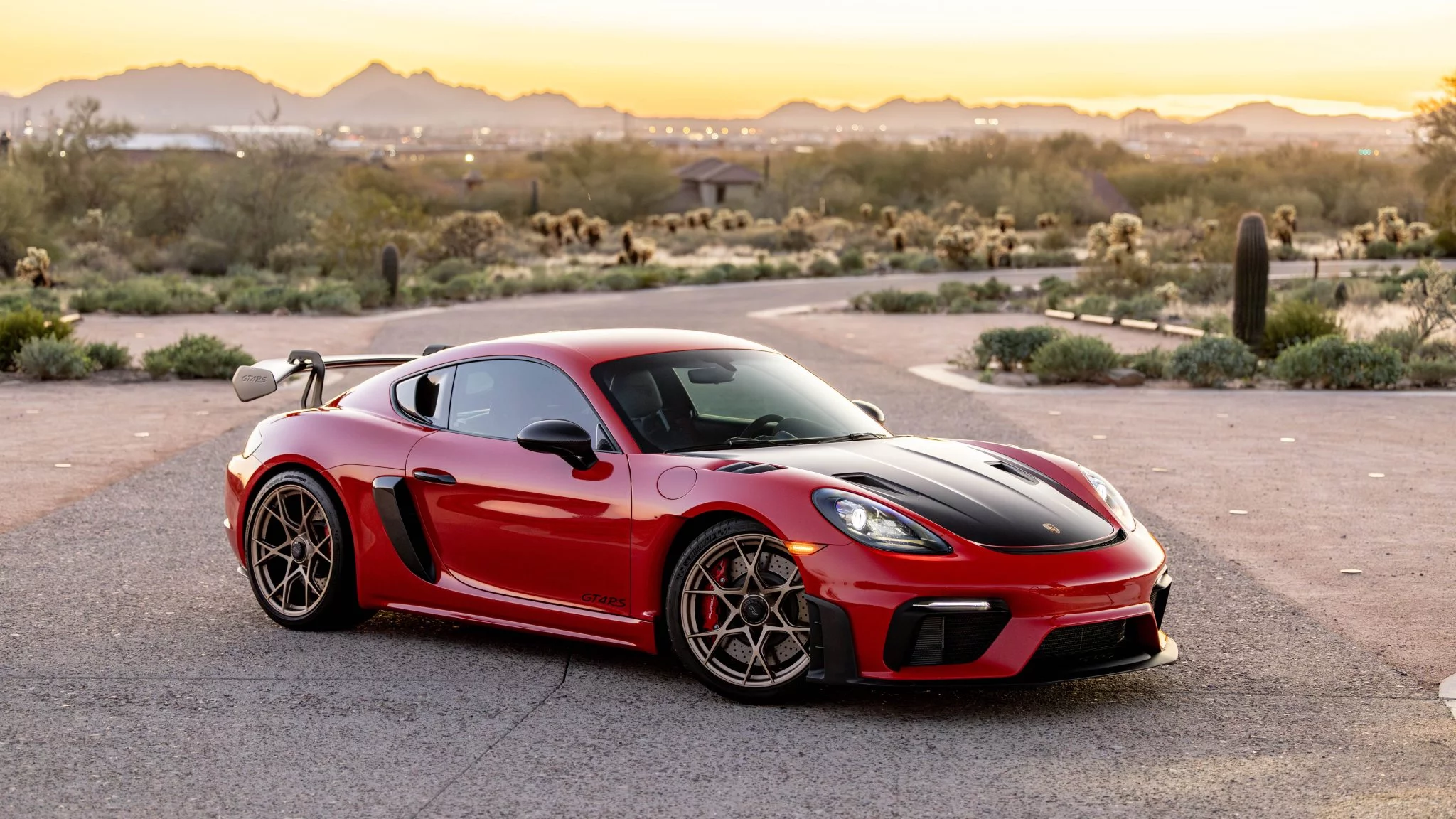 Guards Red Porsche 718 Cayman GT4 RS