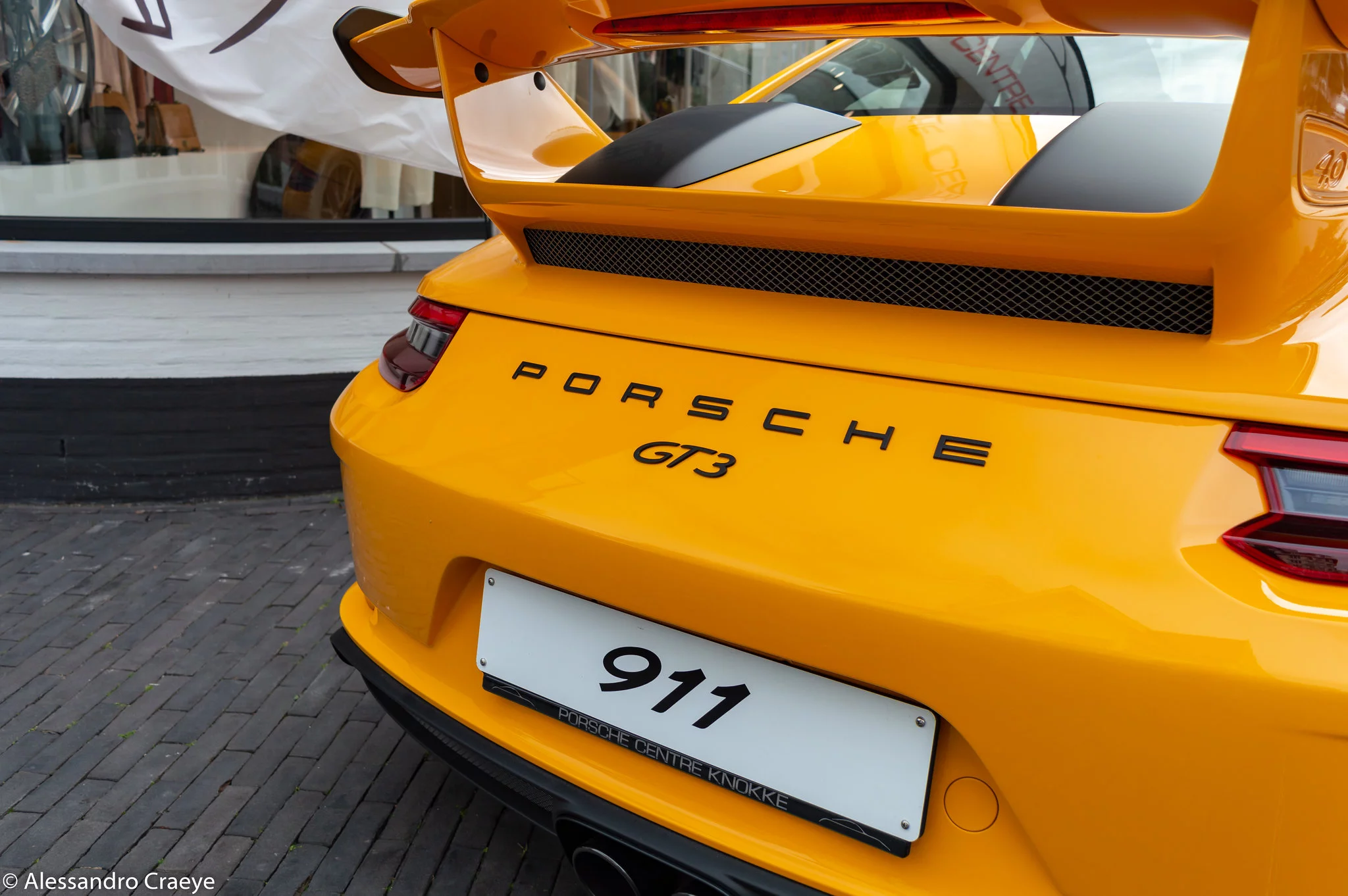Signal Yellow Porsche 911 GT3