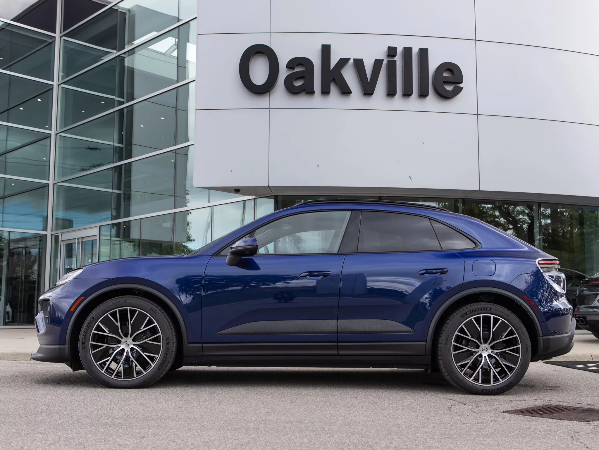 Gentian Blue Metallic Porsche Macan Electric