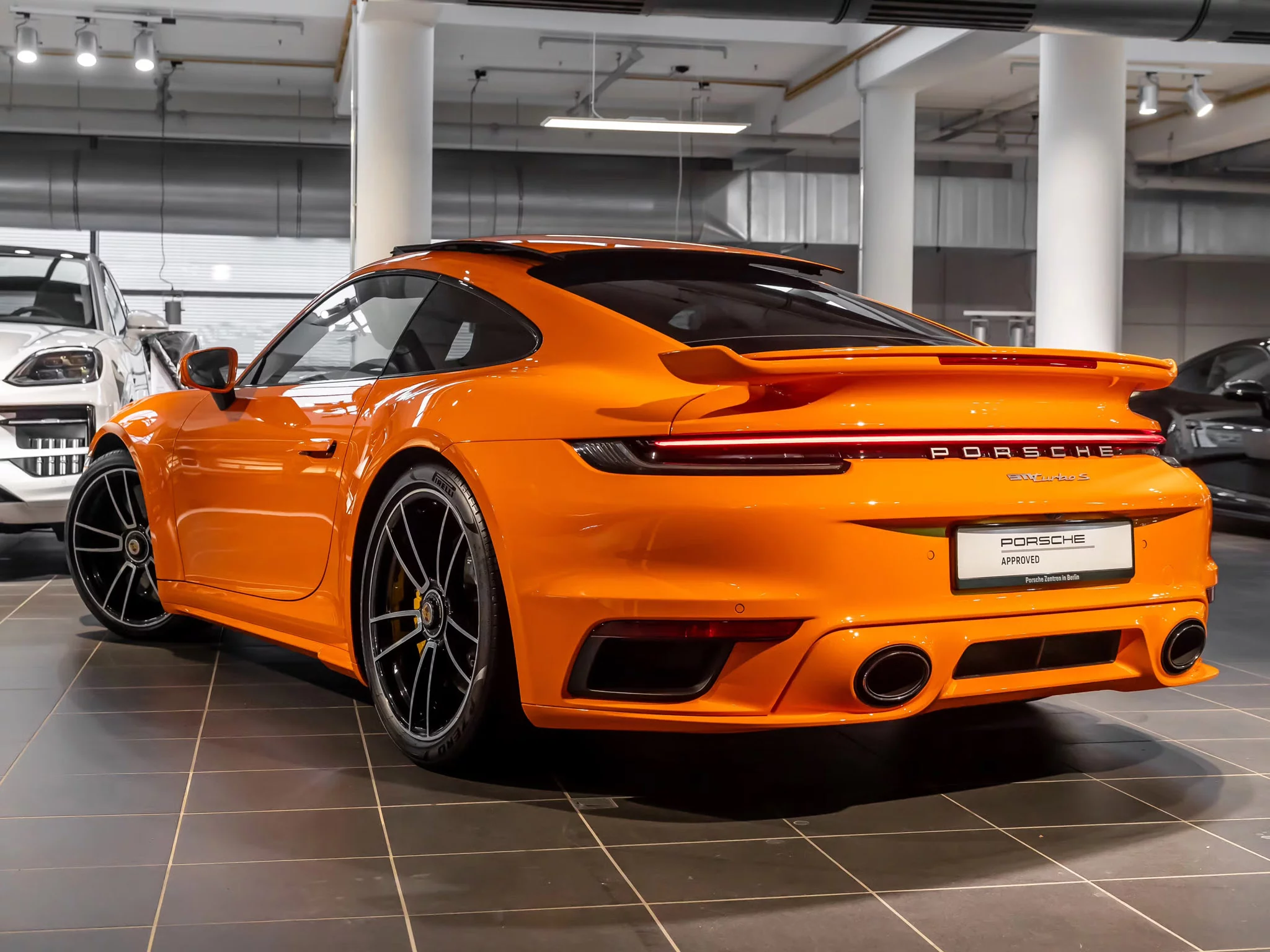 Pastel Orange Porsche 911 Turbo