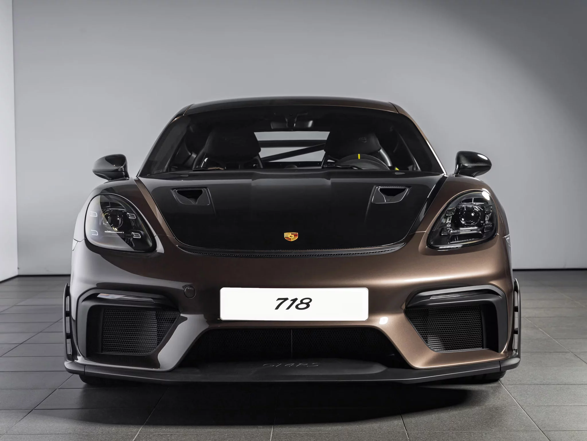 Chestnut Brown Metallic Porsche 718 Cayman GT4 RS