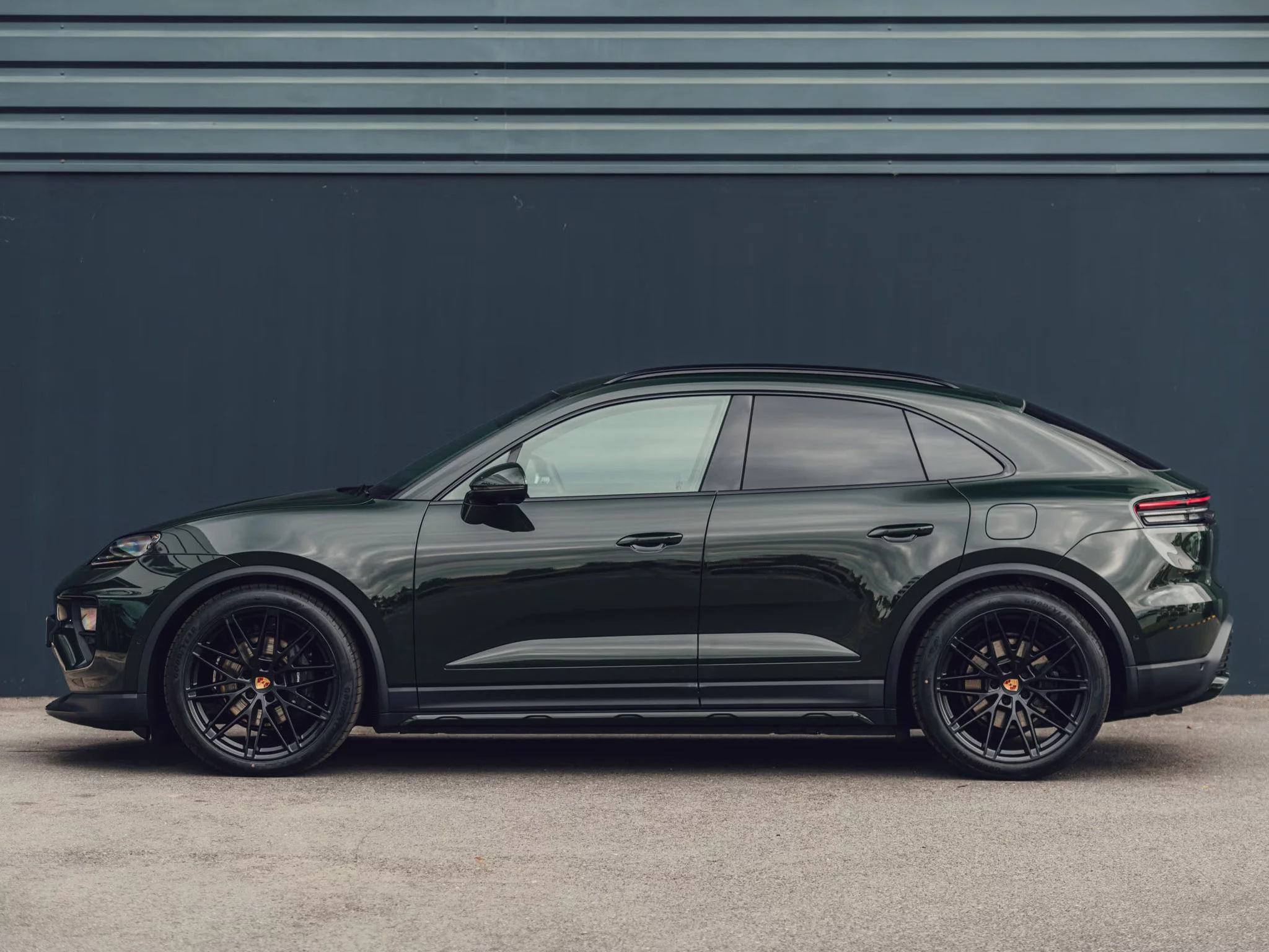 Brewster Green Porsche Macan Electric