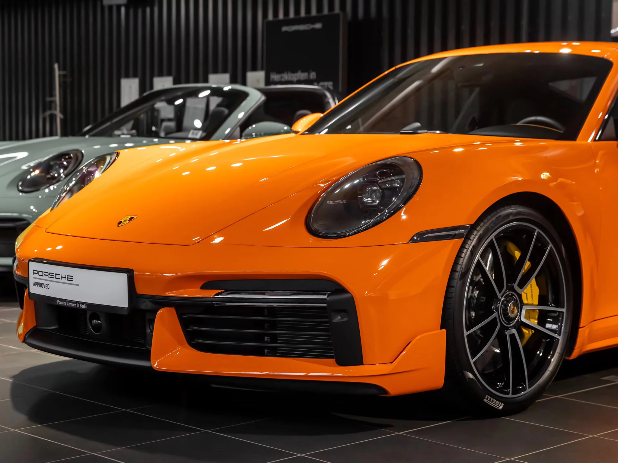 Pastel Orange Porsche 911 Turbo