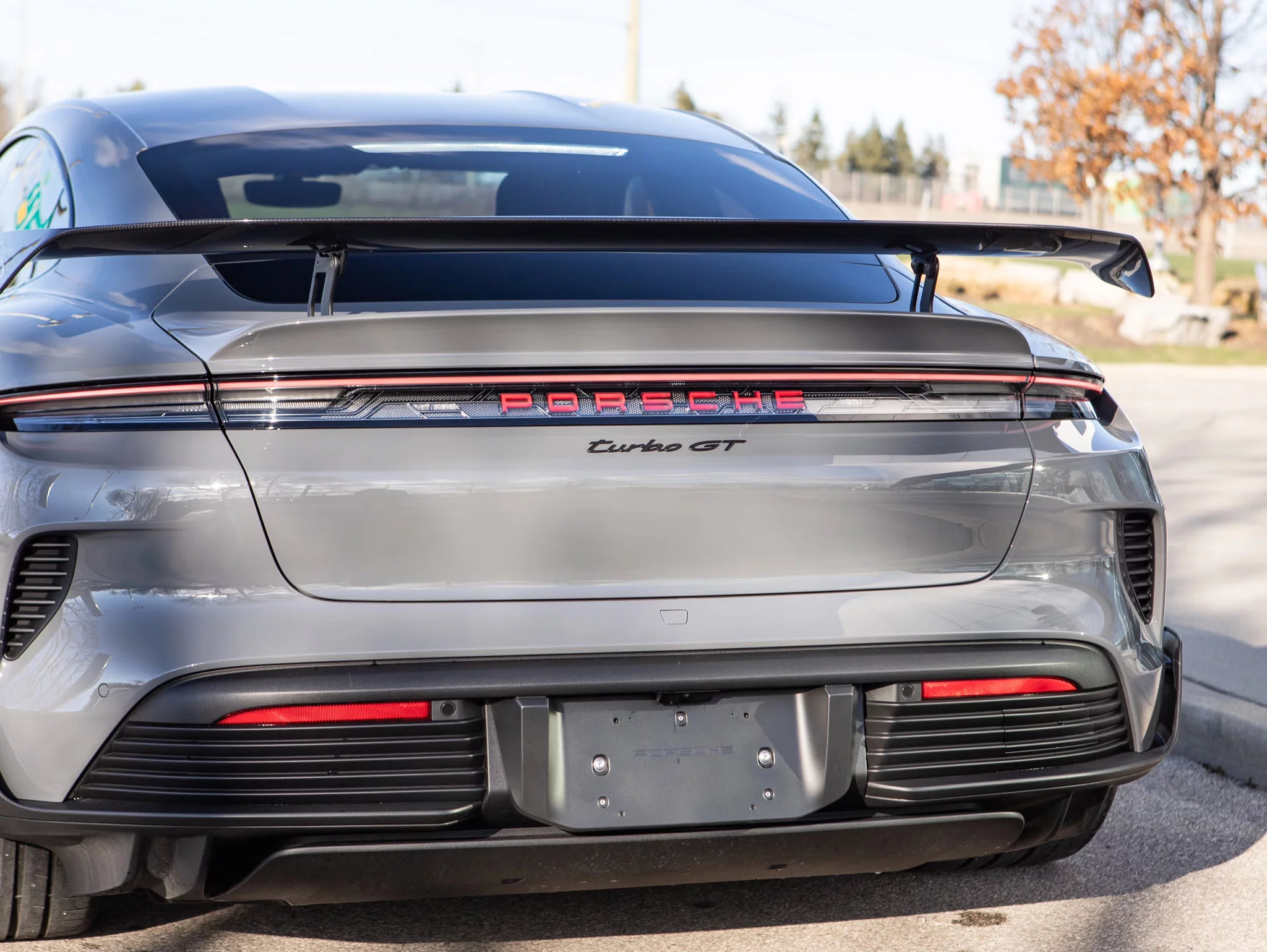 China Grey Porsche Taycan