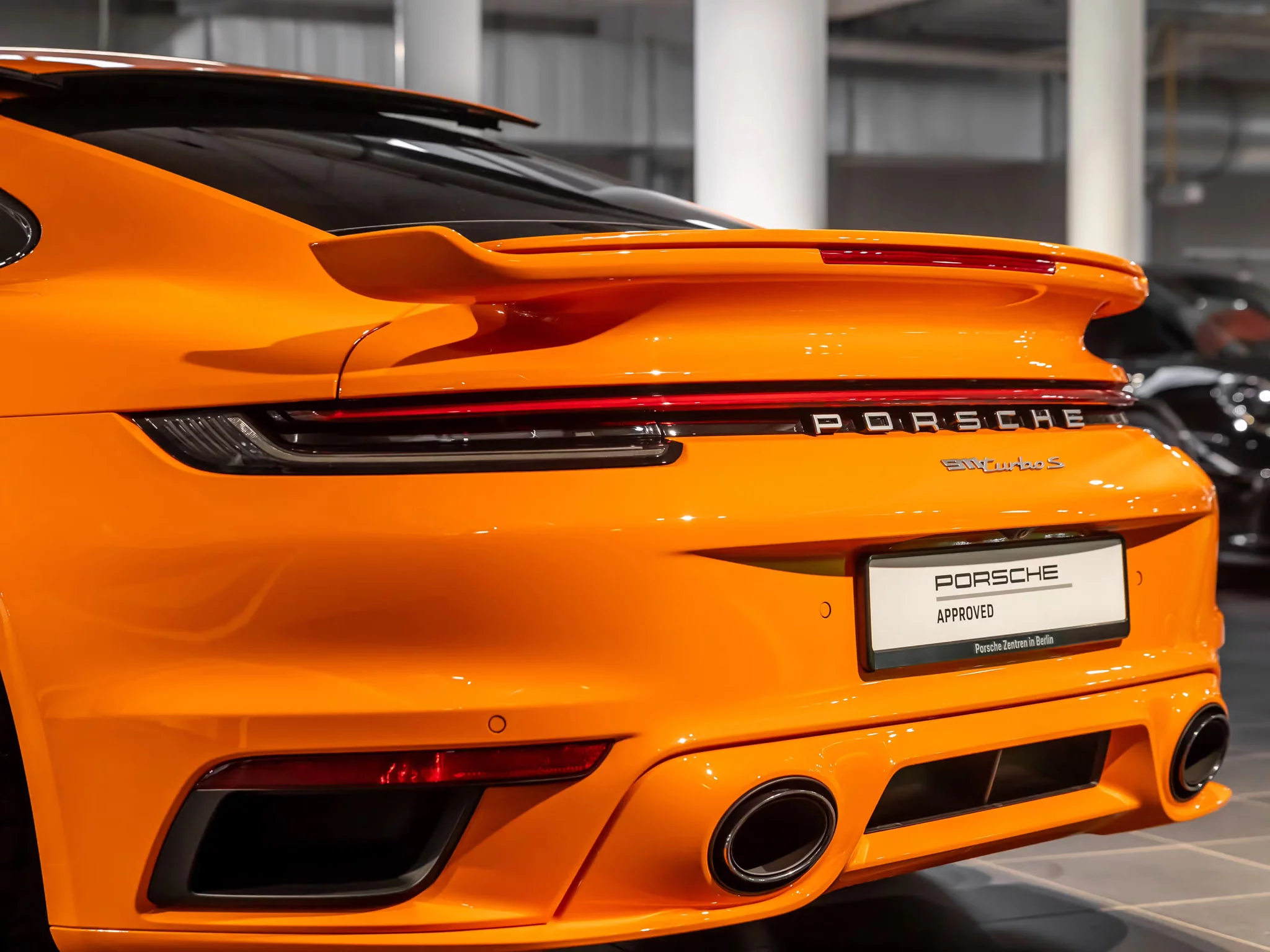 Pastel Orange Porsche 911 Turbo
