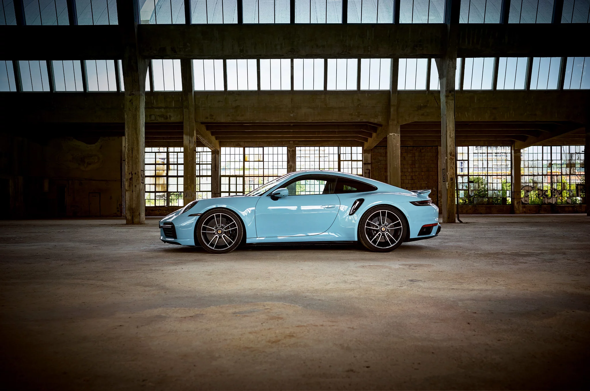 Meissen Blue Porsche 911 Turbo
