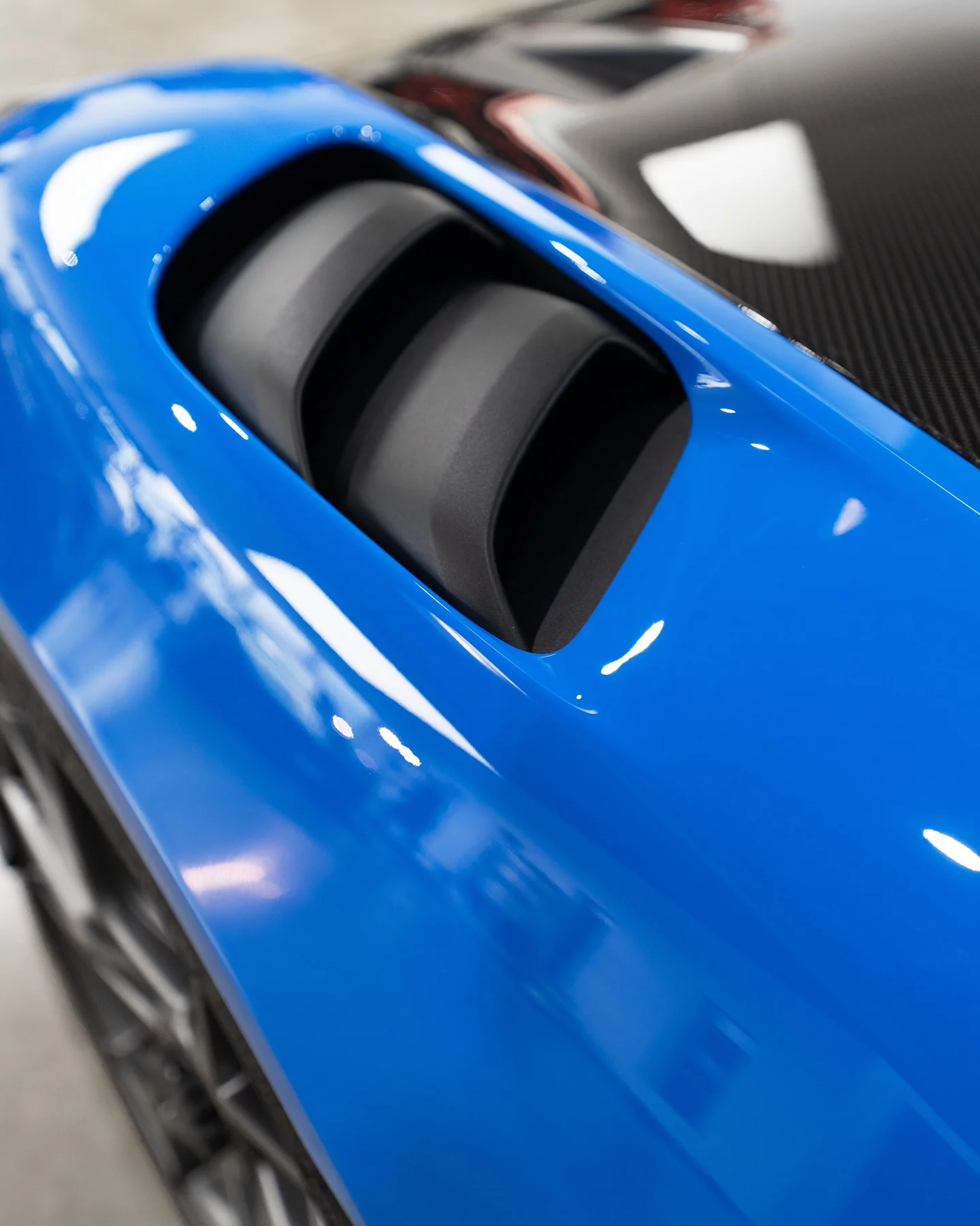 Shark Blue Porsche 718 Spyder RS