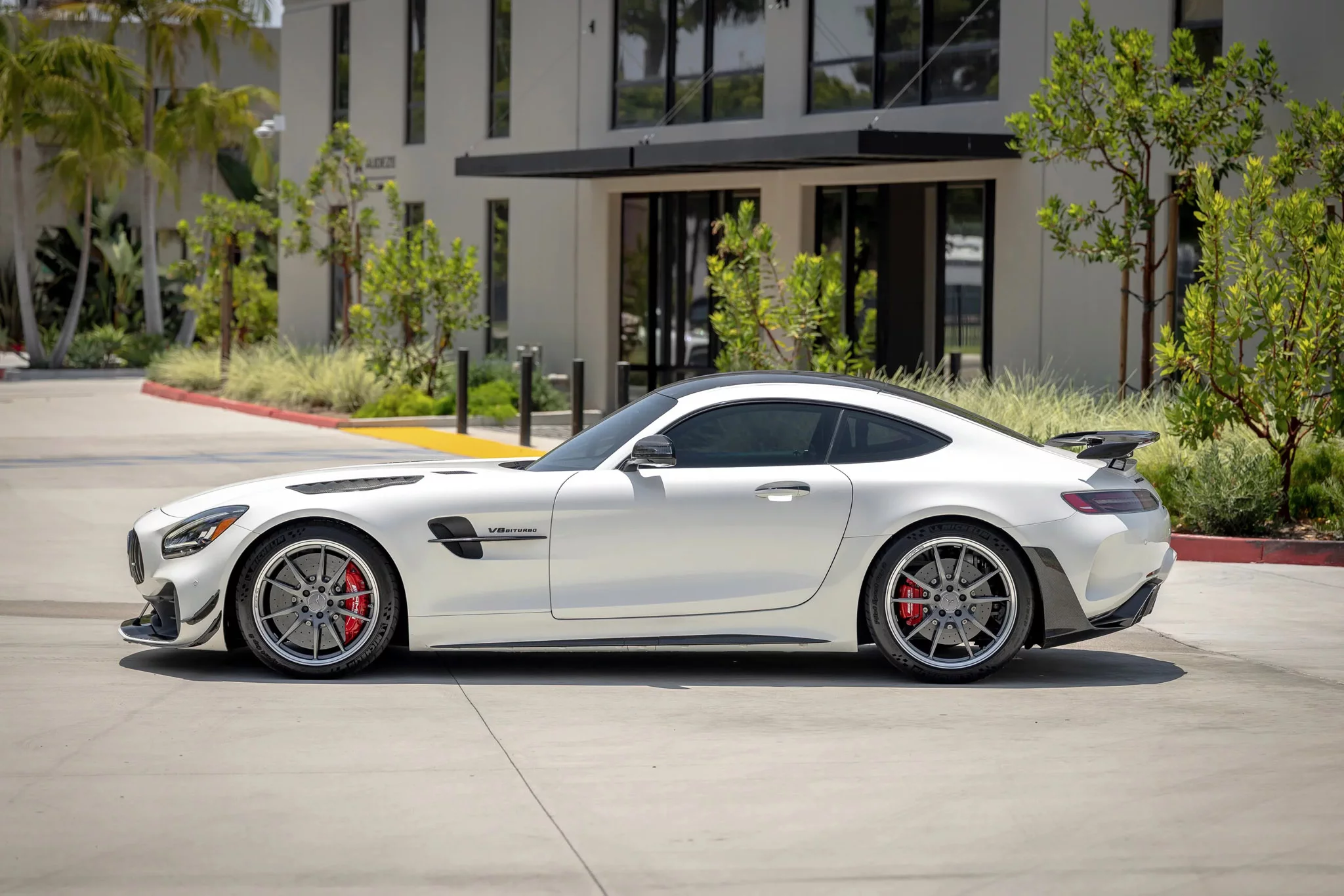 Diamond White Mercedes-AMG GT