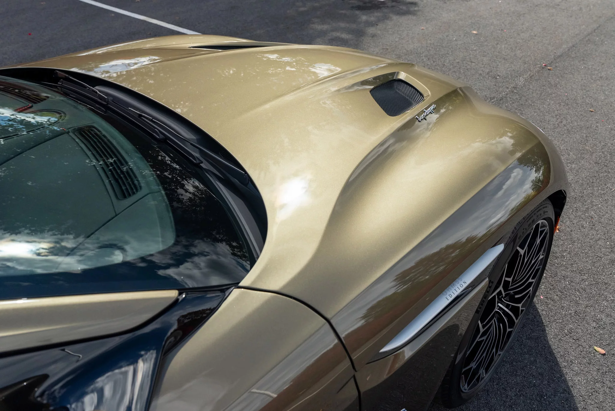 Olive Green Aston Martin DBS