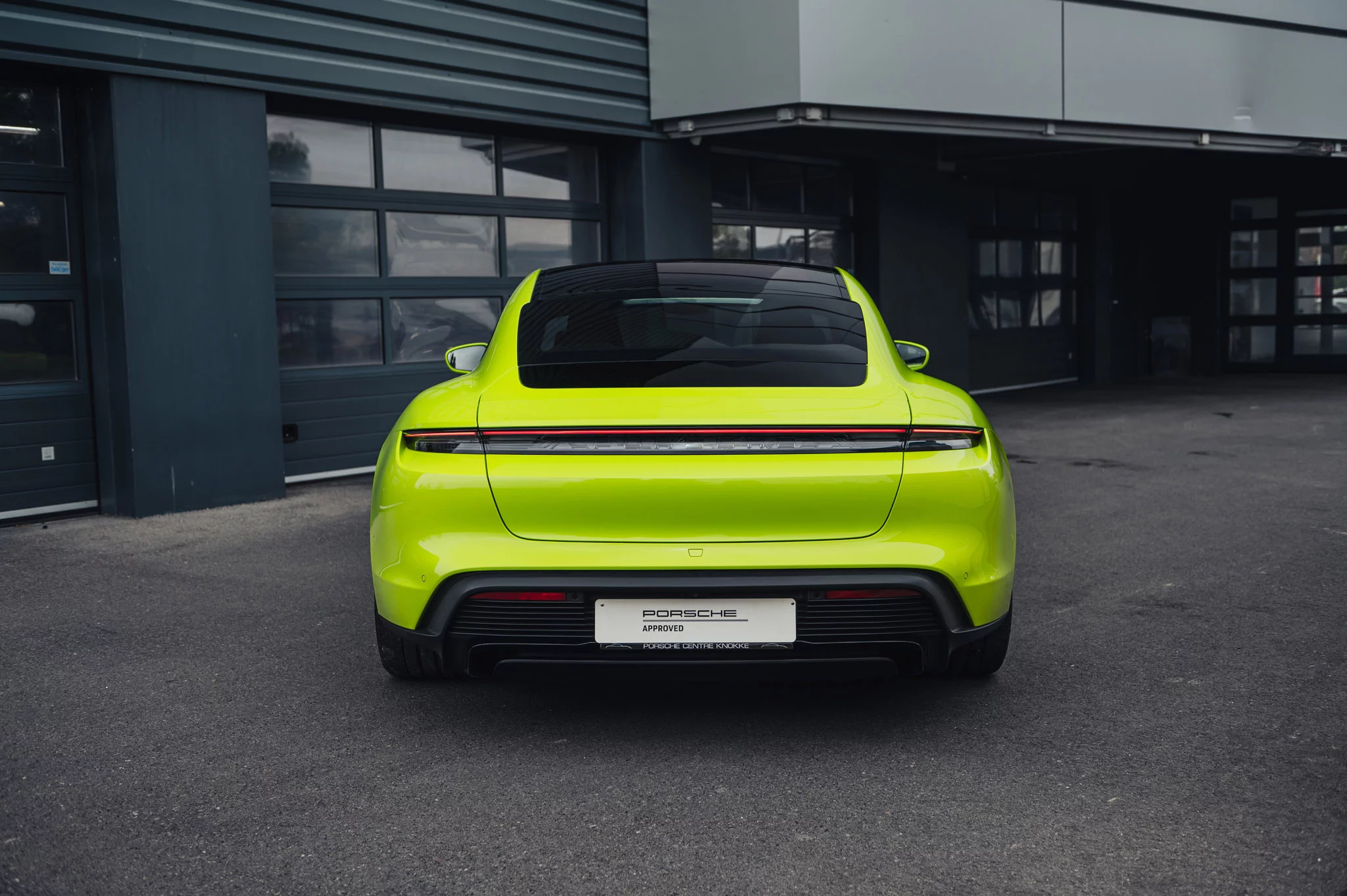 Acid Green Porsche Taycan