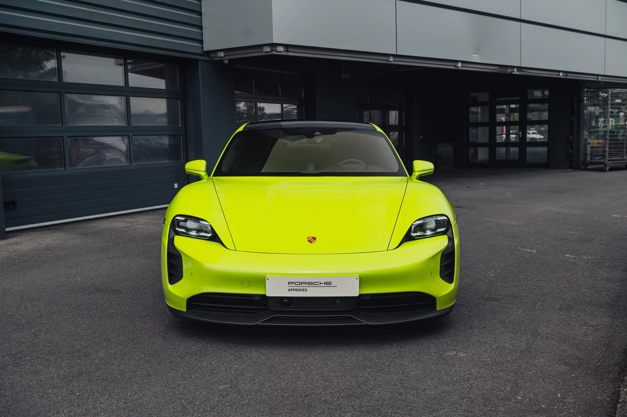 Acid Green Porsche Taycan