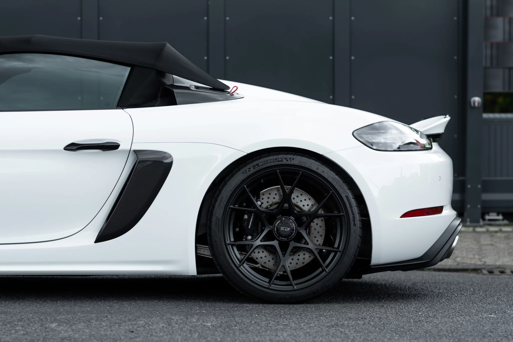 Pure White Porsche 718 Spyder RS