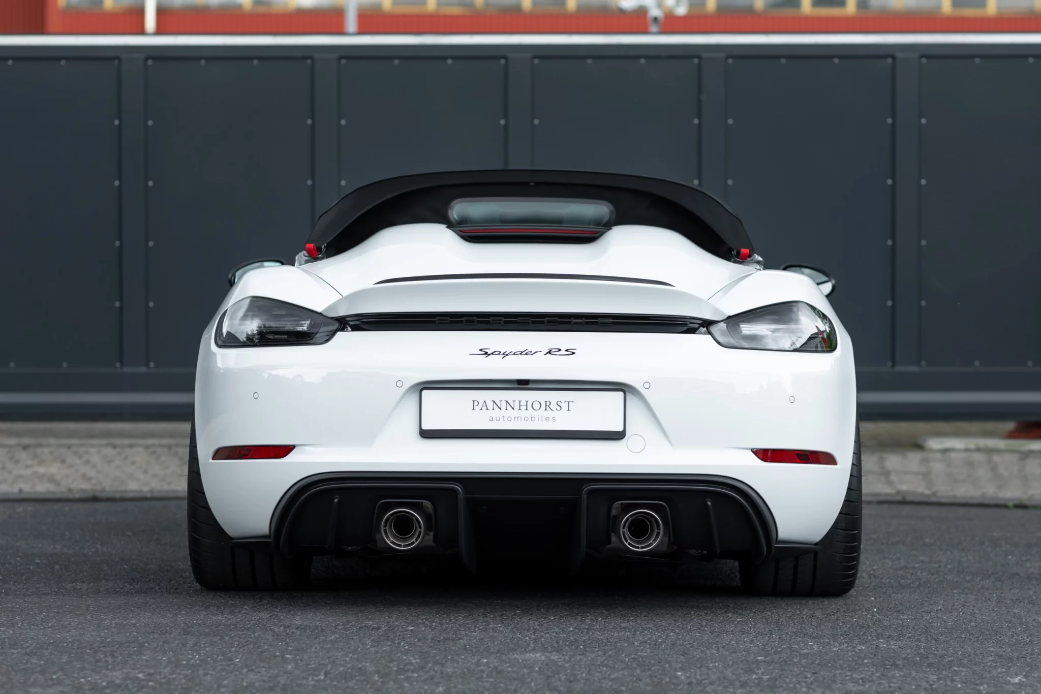 Pure White Porsche 718 Spyder RS