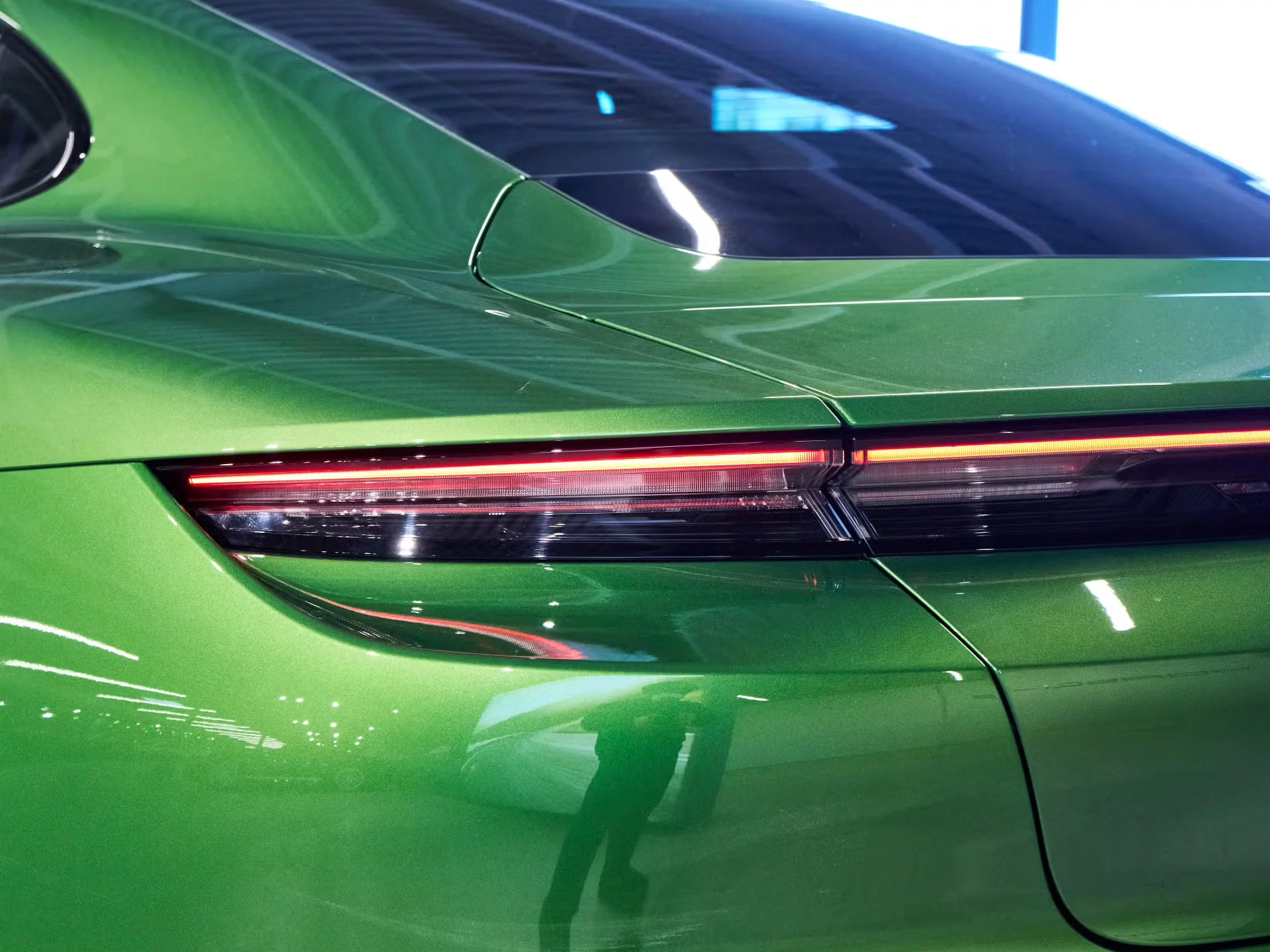 Mamba Green Porsche Taycan