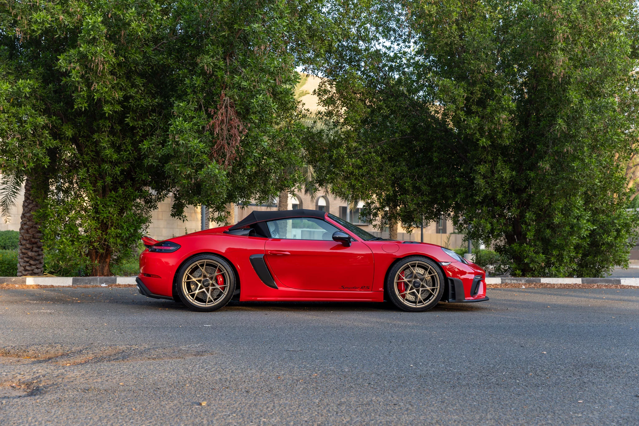Guards Red Porsche 718 Spyder RS