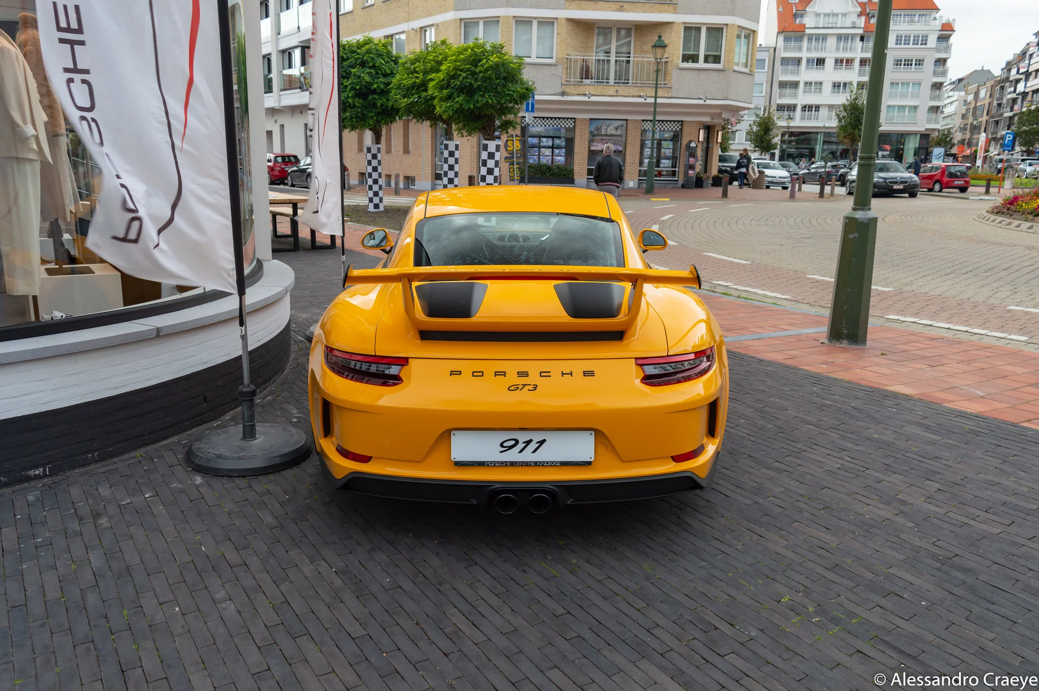 Signal Yellow Porsche 911 GT3