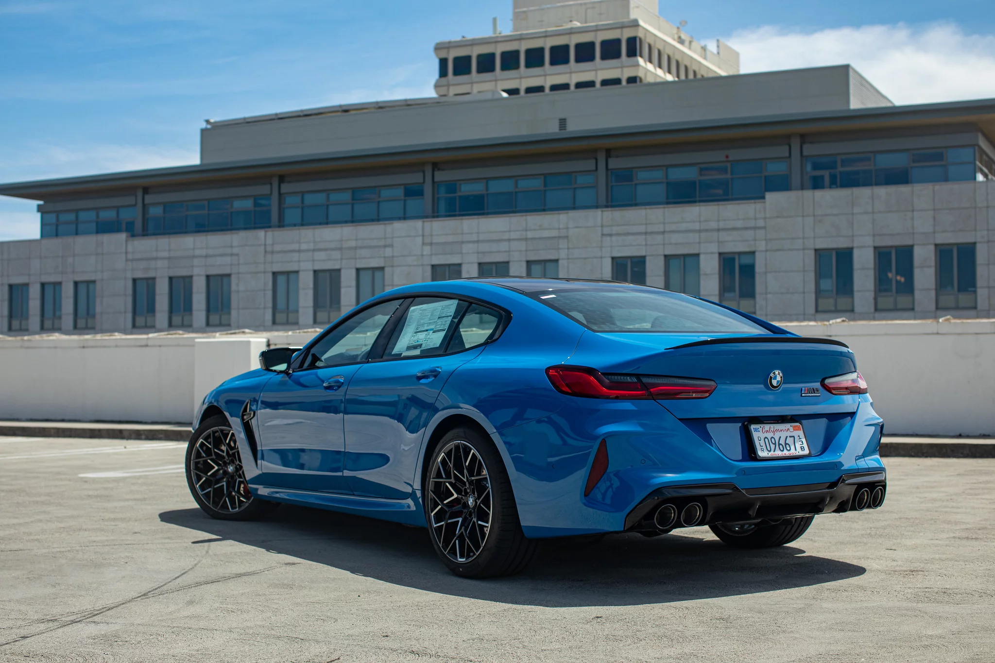 Pure Blue BMW M8