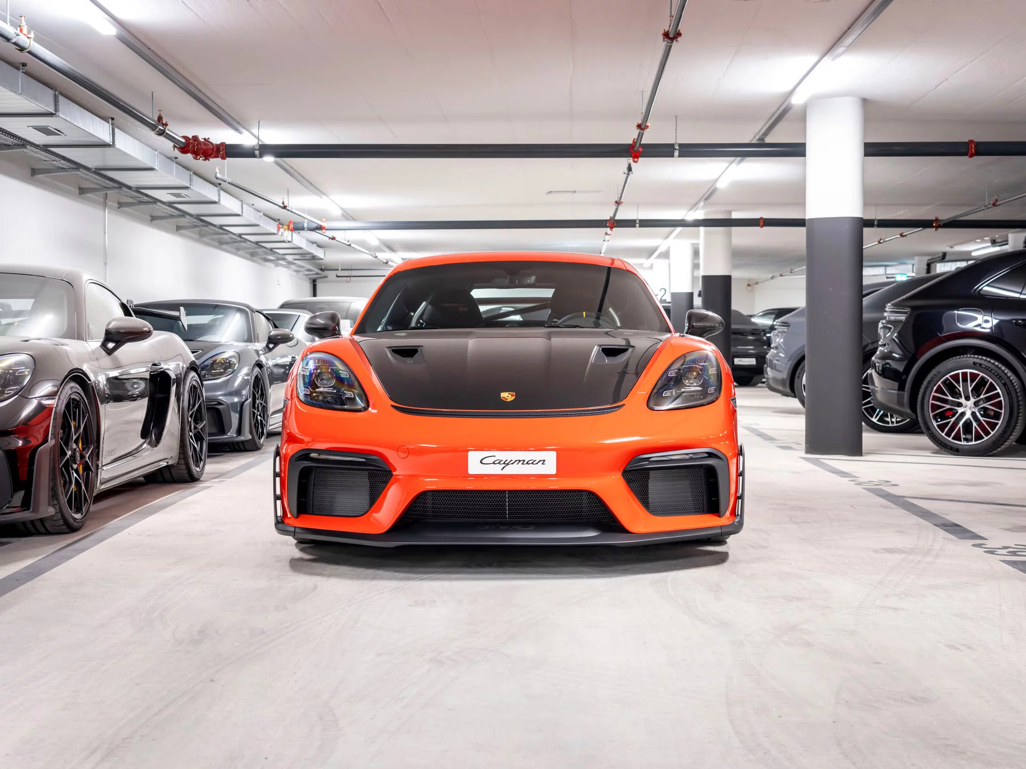 Lava Orange Porsche 718 Cayman GT4 RS