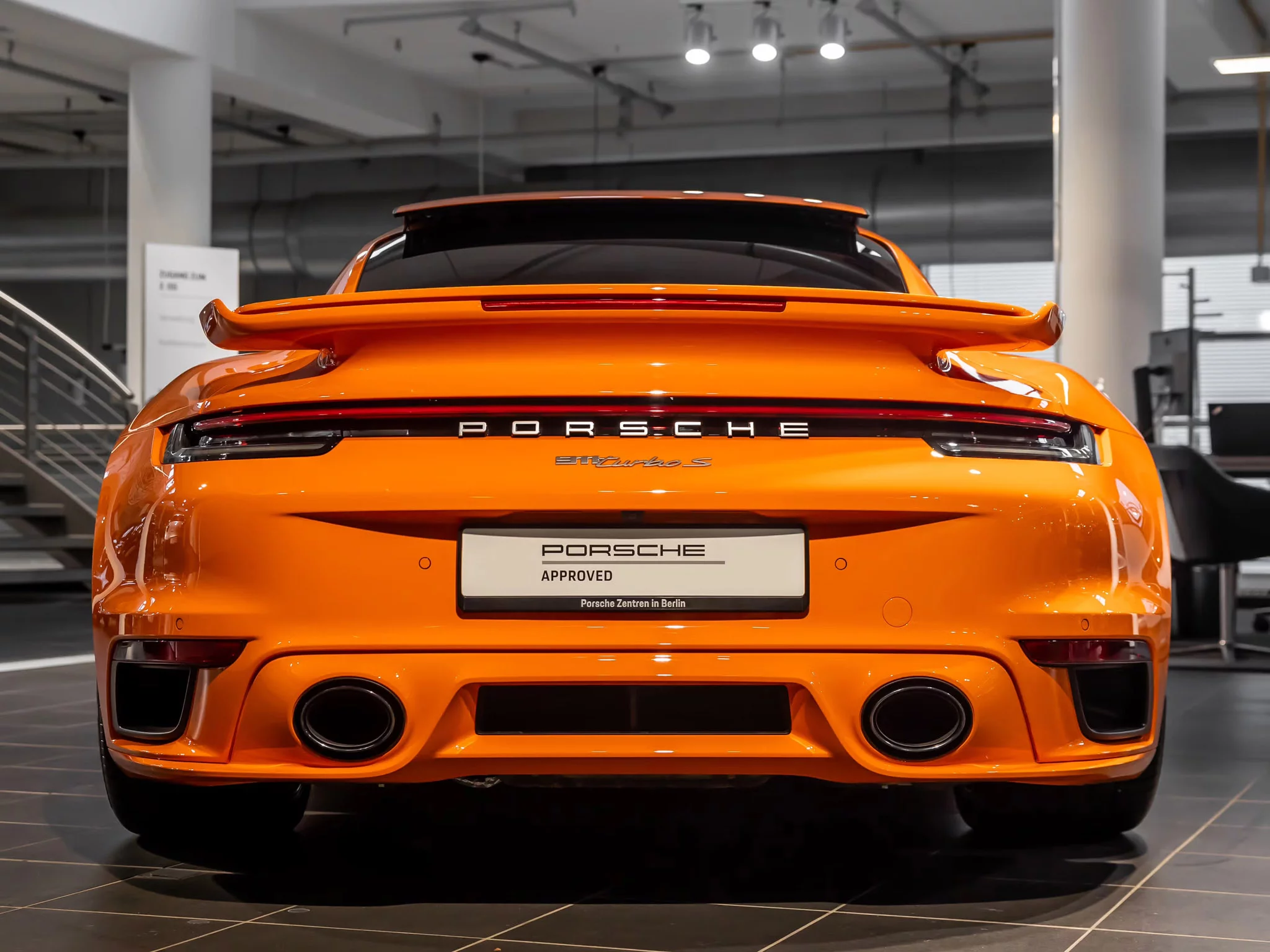 Pastel Orange Porsche 911 Turbo