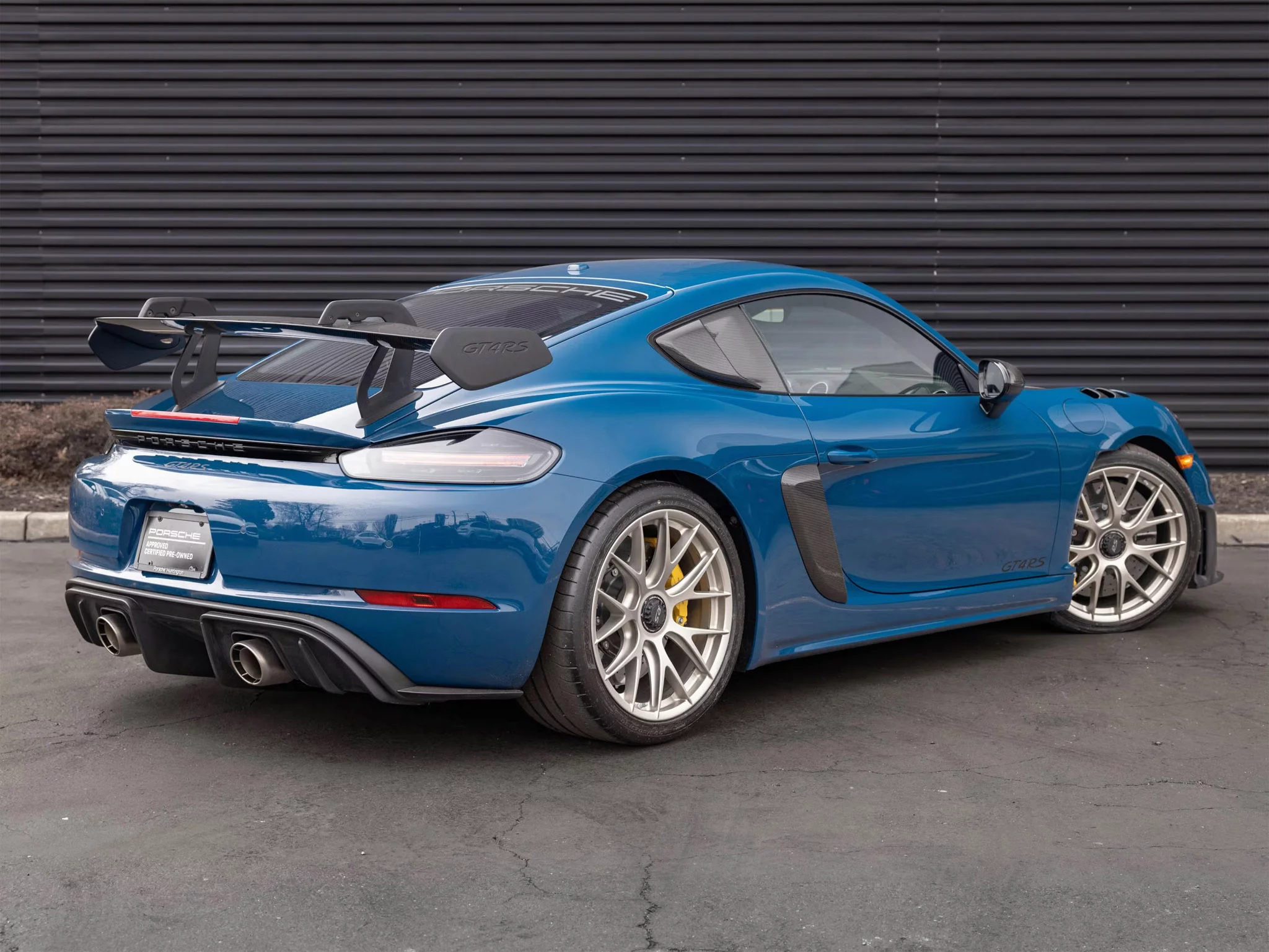 Azure Blue 356 Porsche 718 Cayman GT4 RS