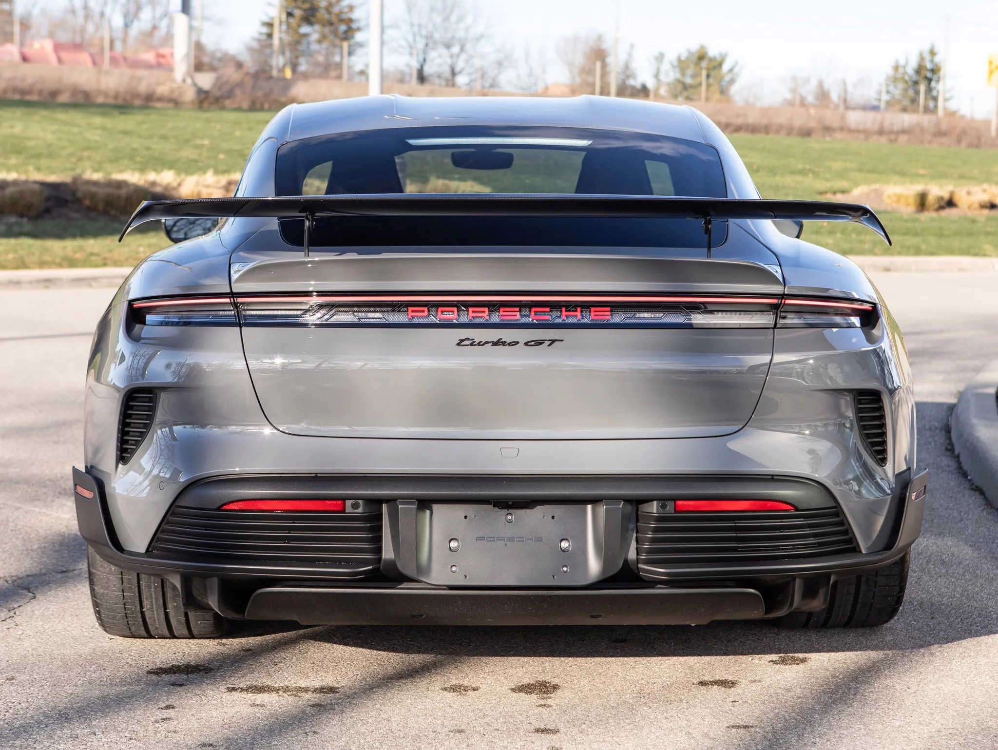 China Grey Porsche Taycan