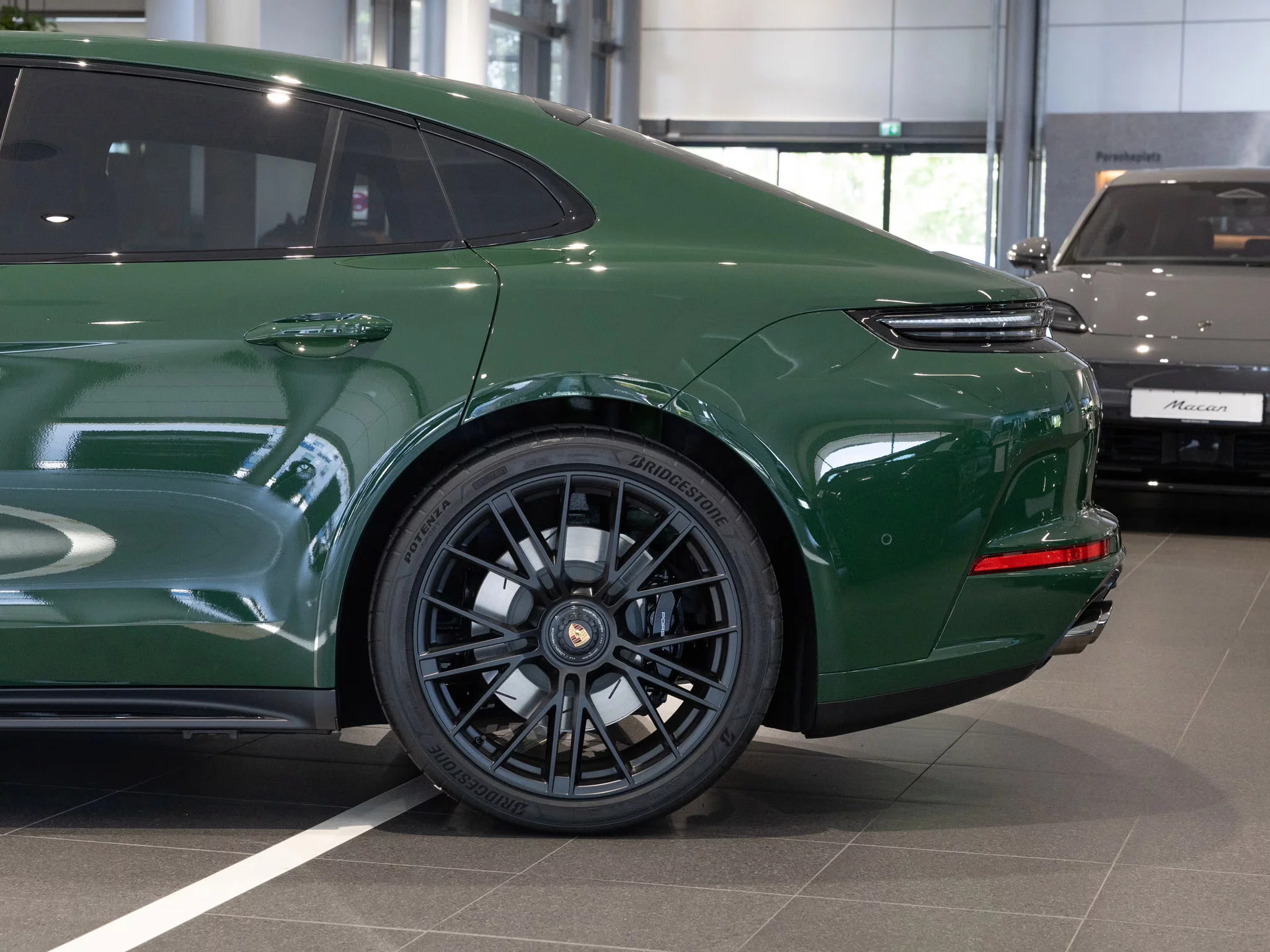 British Racing Green Porsche Panamera