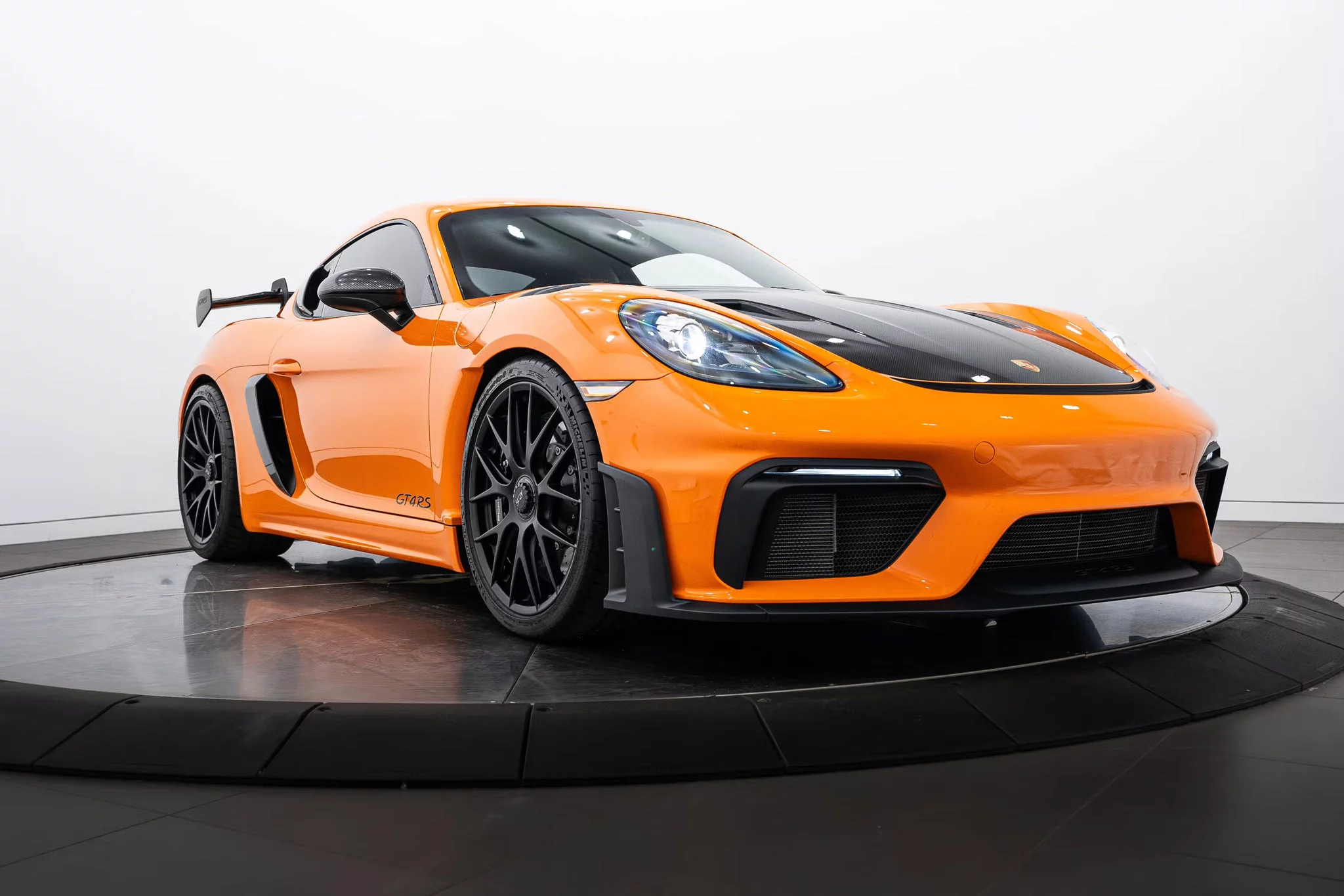 Pastel Orange Porsche 718 Cayman GT4 RS