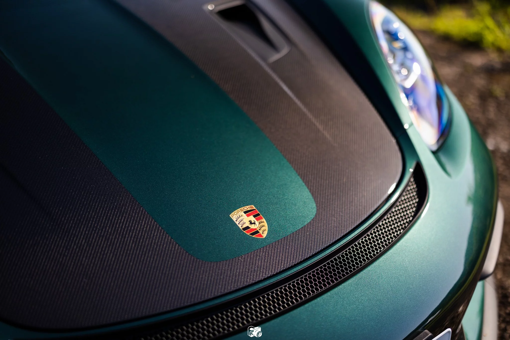 Forest Green Metallic Porsche 718 Spyder RS