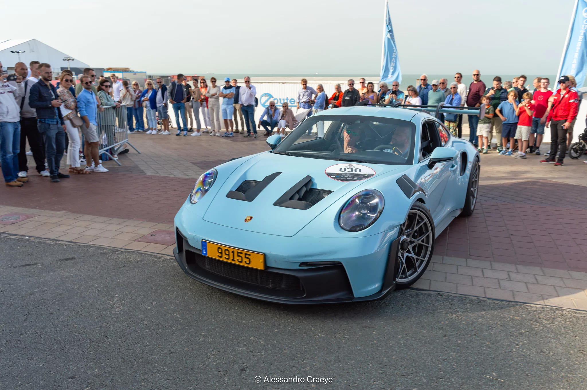 Meissen Blue Porsche 911 GT3 RS