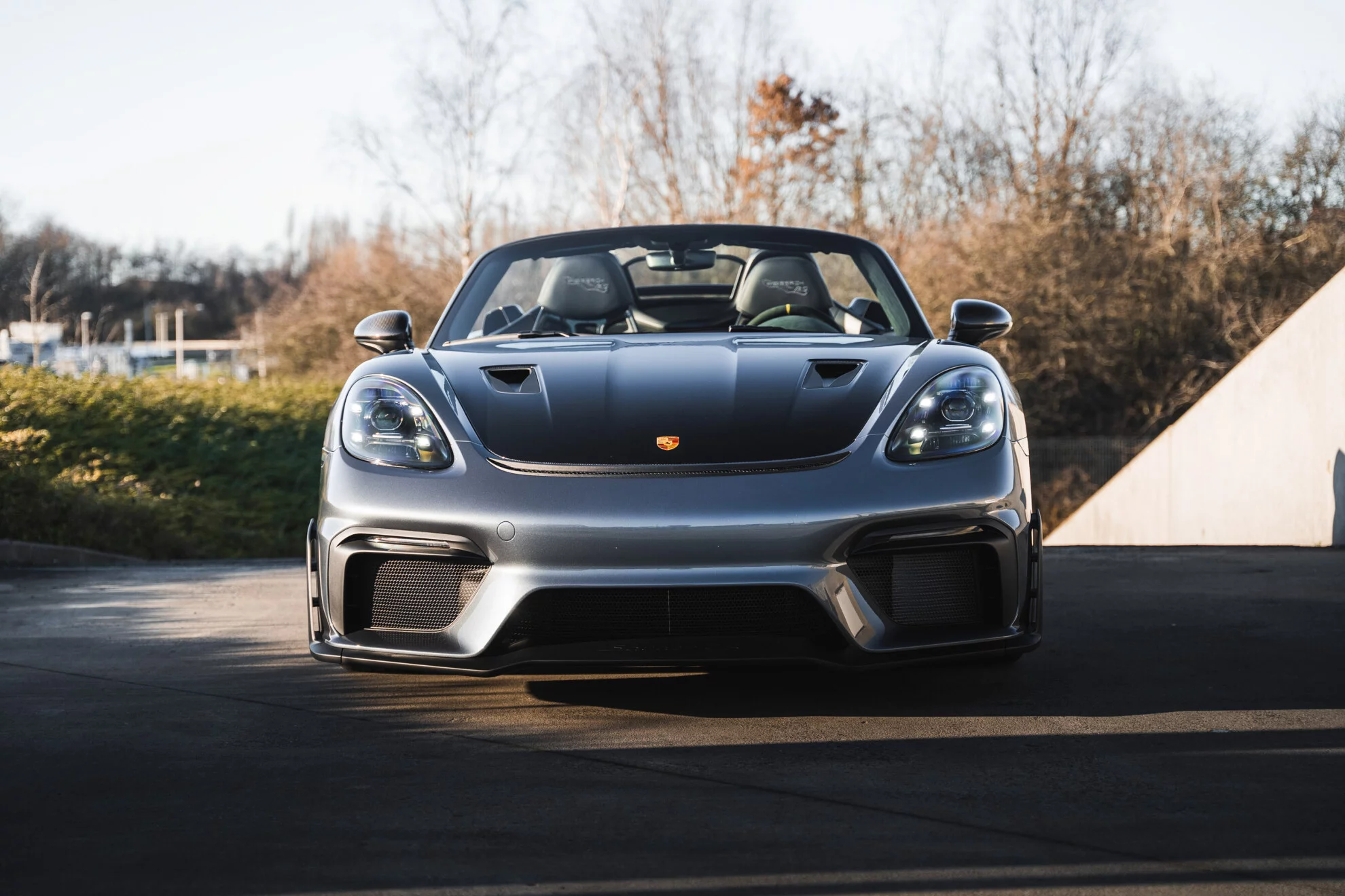 Vanadium Grey Metallic Porsche 718 Spyder RS