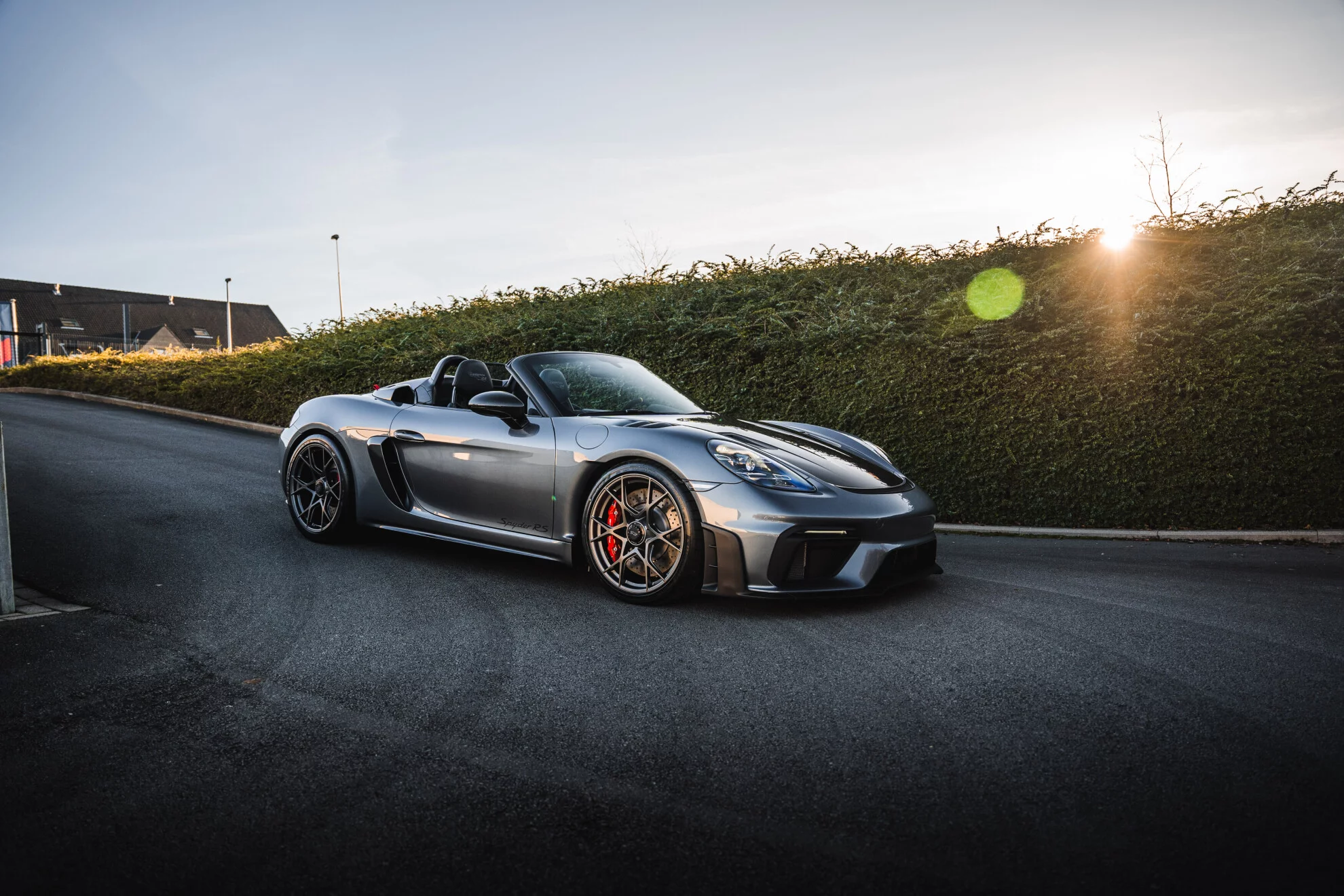 Vanadium Grey Metallic Porsche 718 Spyder RS