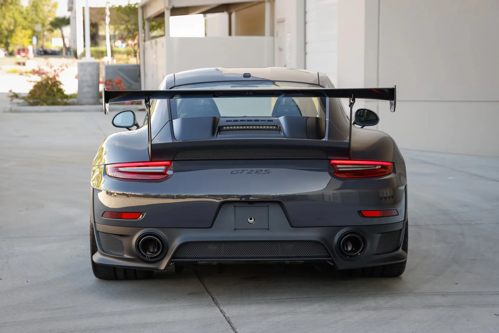 Grey Black Porsche 911 GT2 RS
