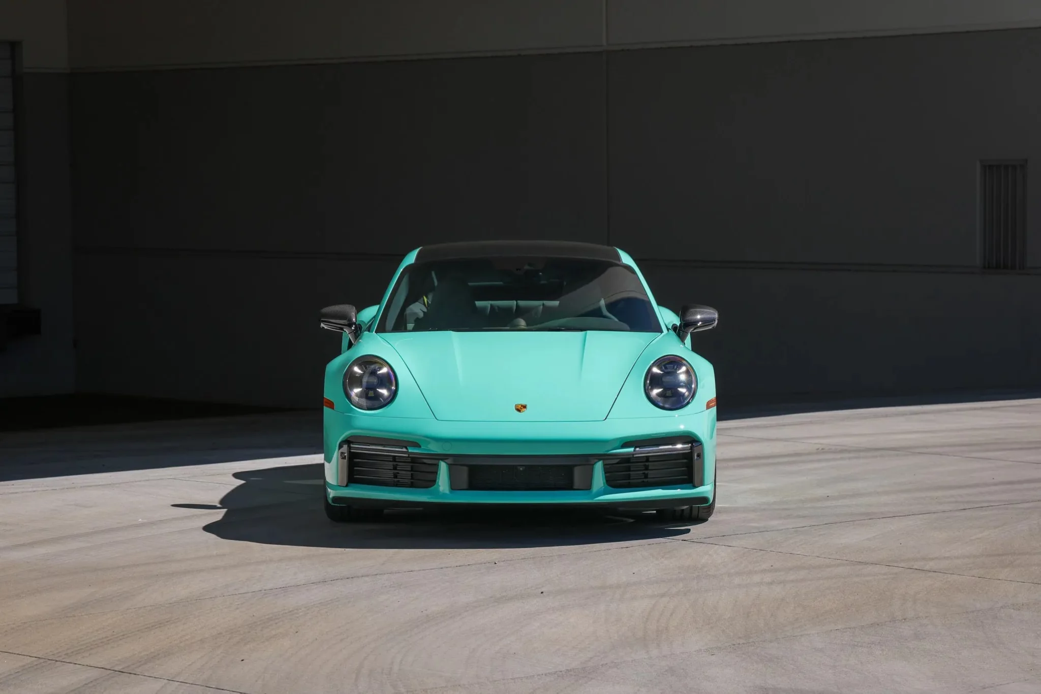 Mint Green Porsche 911 Turbo