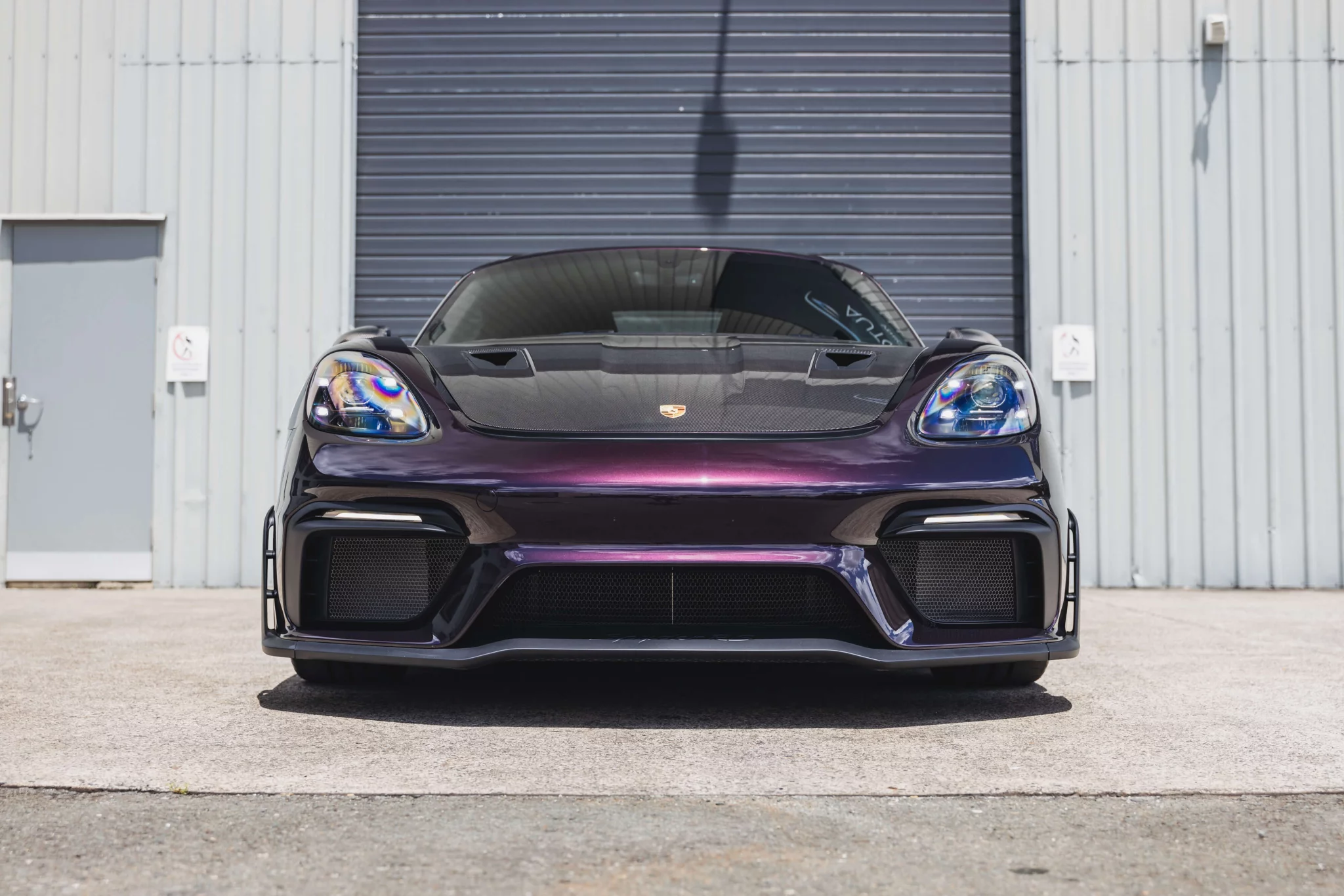 Amethyst Metallic Porsche 718 Spyder RS