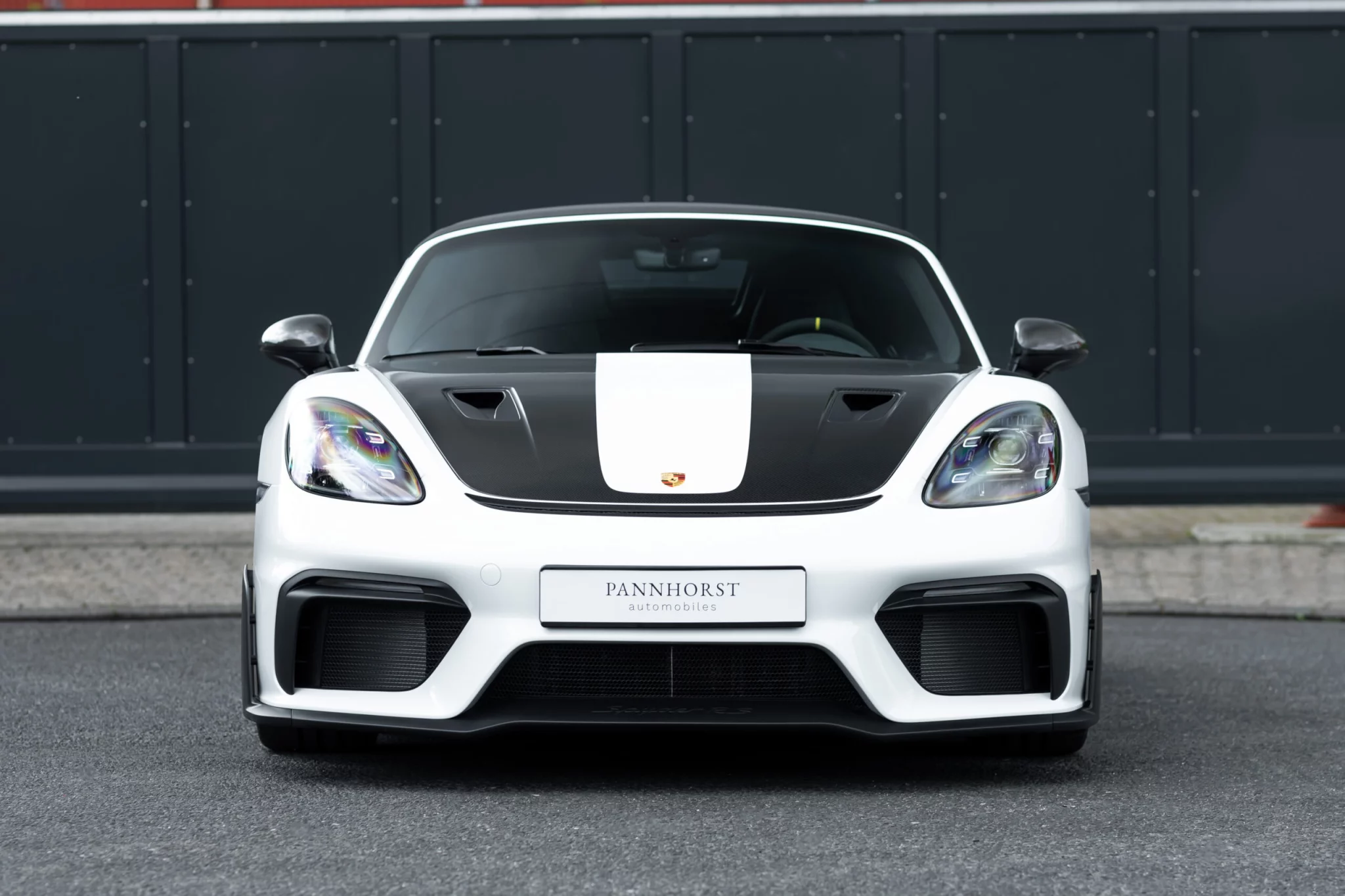 Pure White Porsche 718 Spyder RS