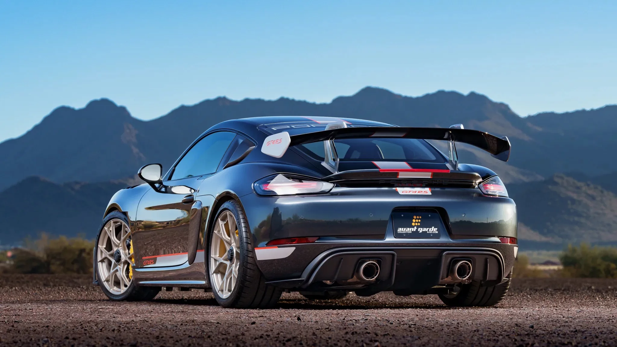 Carbon Steel Grey Porsche 718 Cayman GT4 RS
