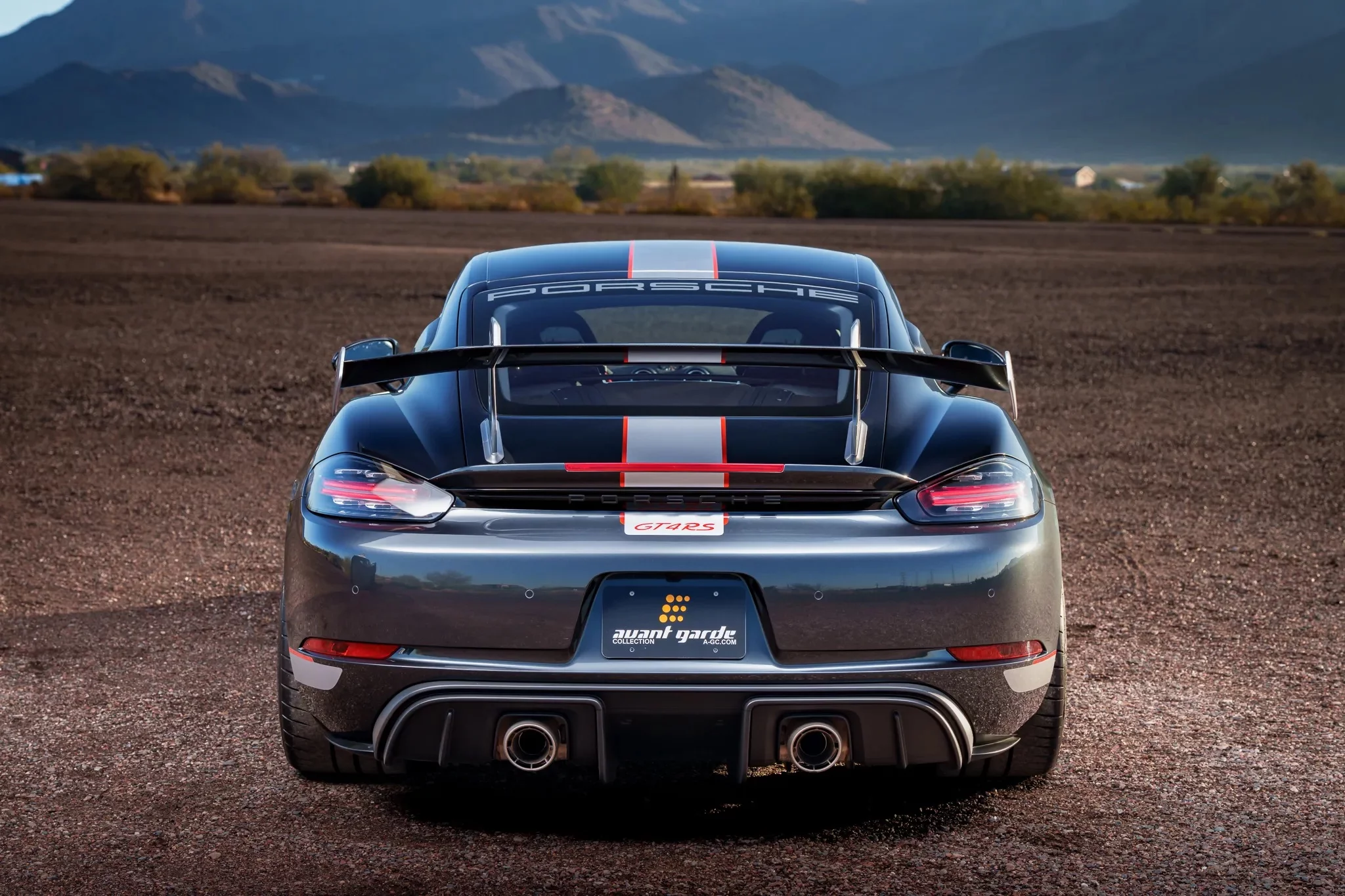 Carbon Steel Grey Porsche 718 Cayman GT4 RS
