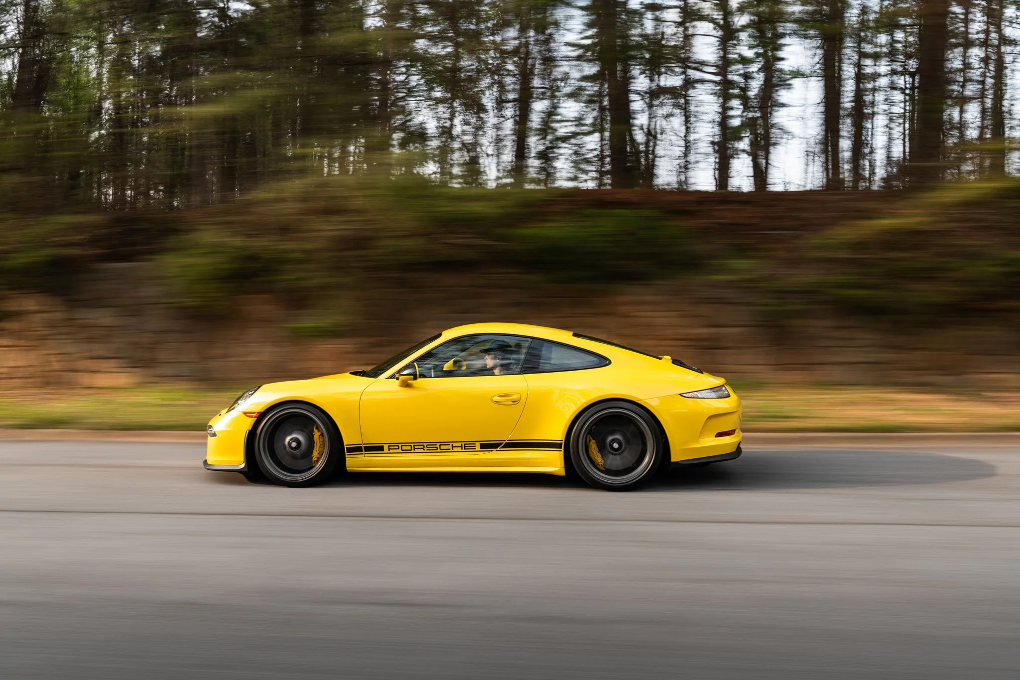 Racing Yellow Porsche 911 R