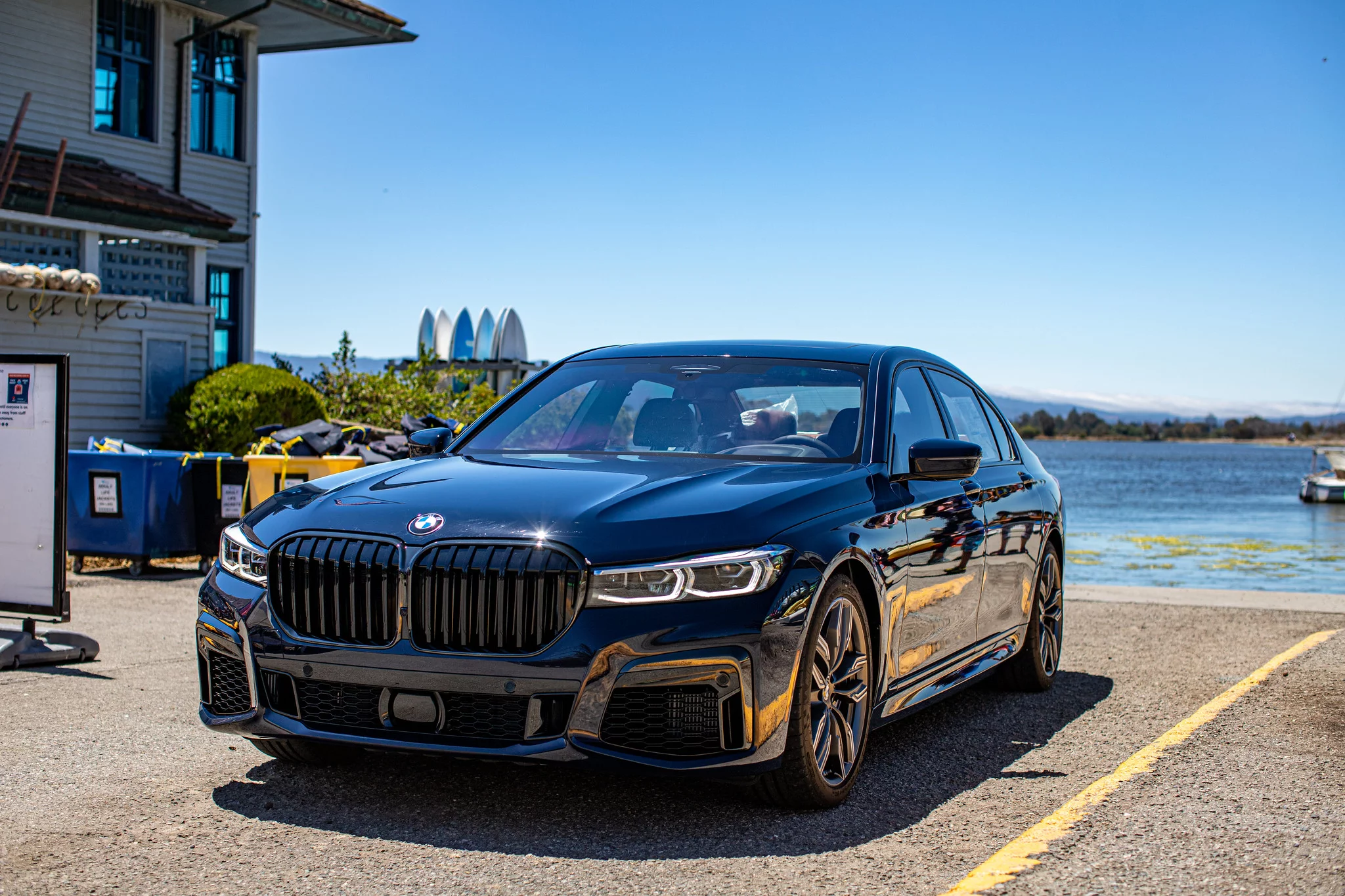 Black Blue BMW 7 Series