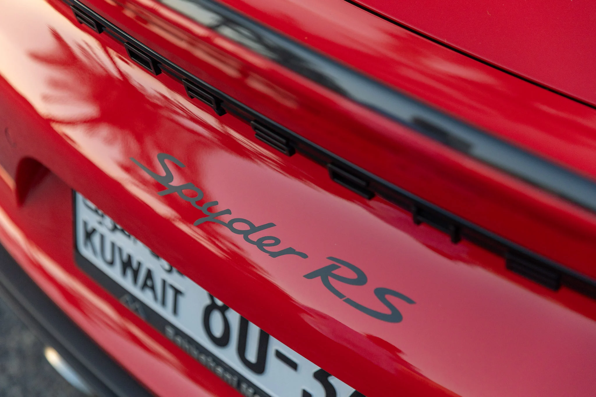 Guards Red Porsche 718 Spyder RS