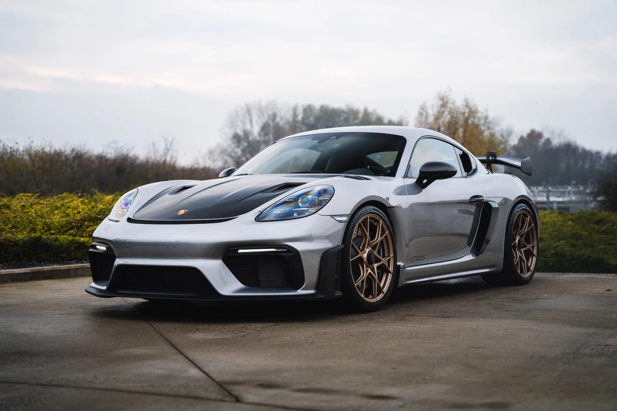 GT Silver Metallic Porsche 718 Cayman GT4 RS