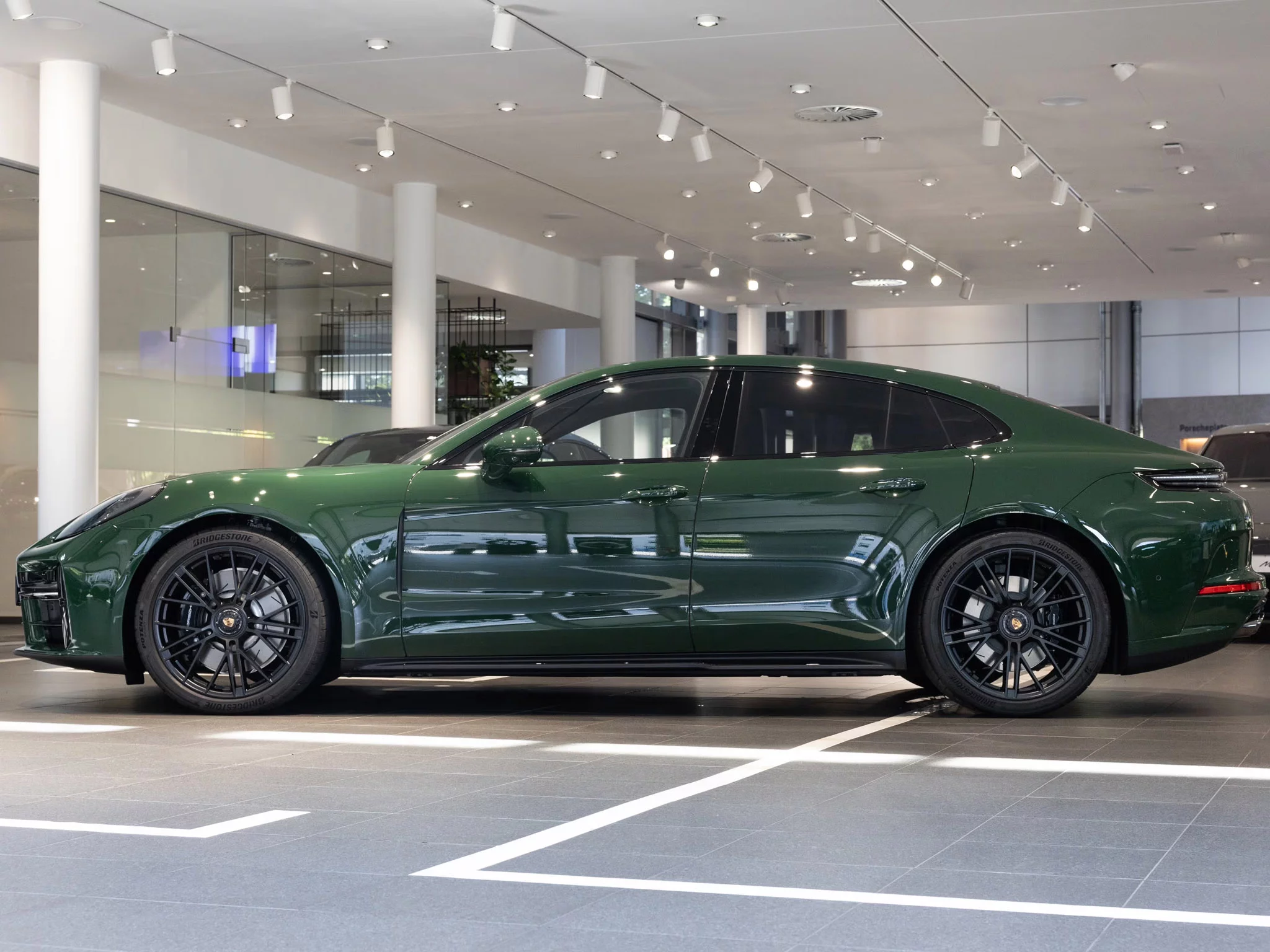 British Racing Green Porsche Panamera