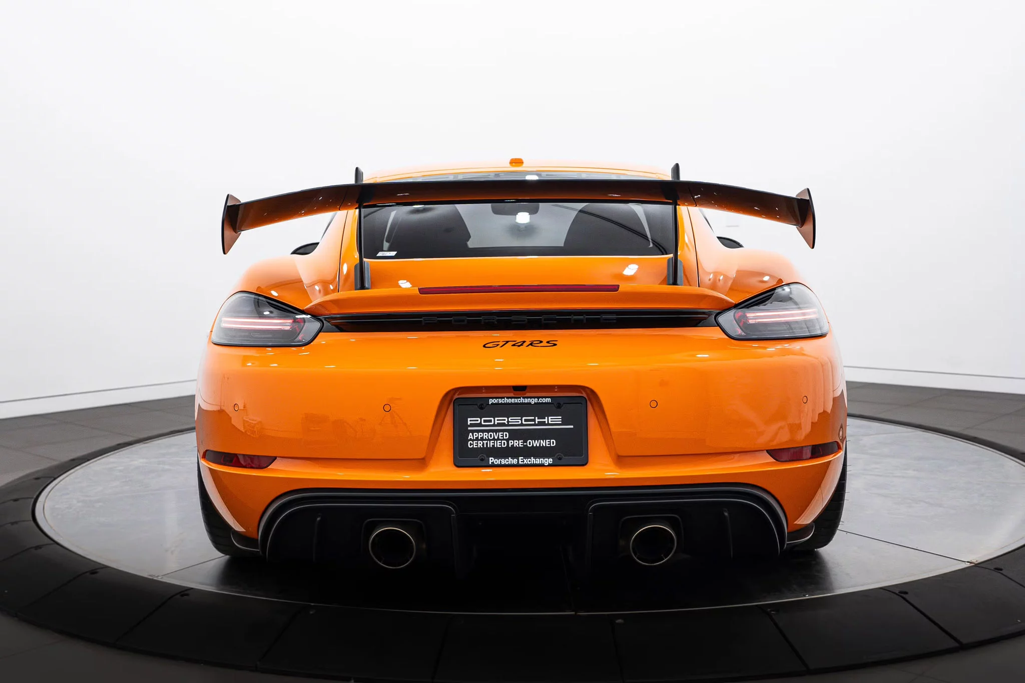 Pastel Orange Porsche 718 Cayman GT4 RS