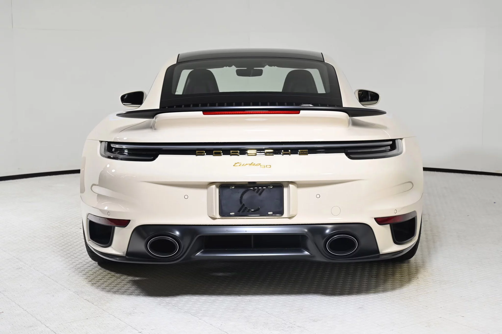 Creme White Porsche 911 Turbo